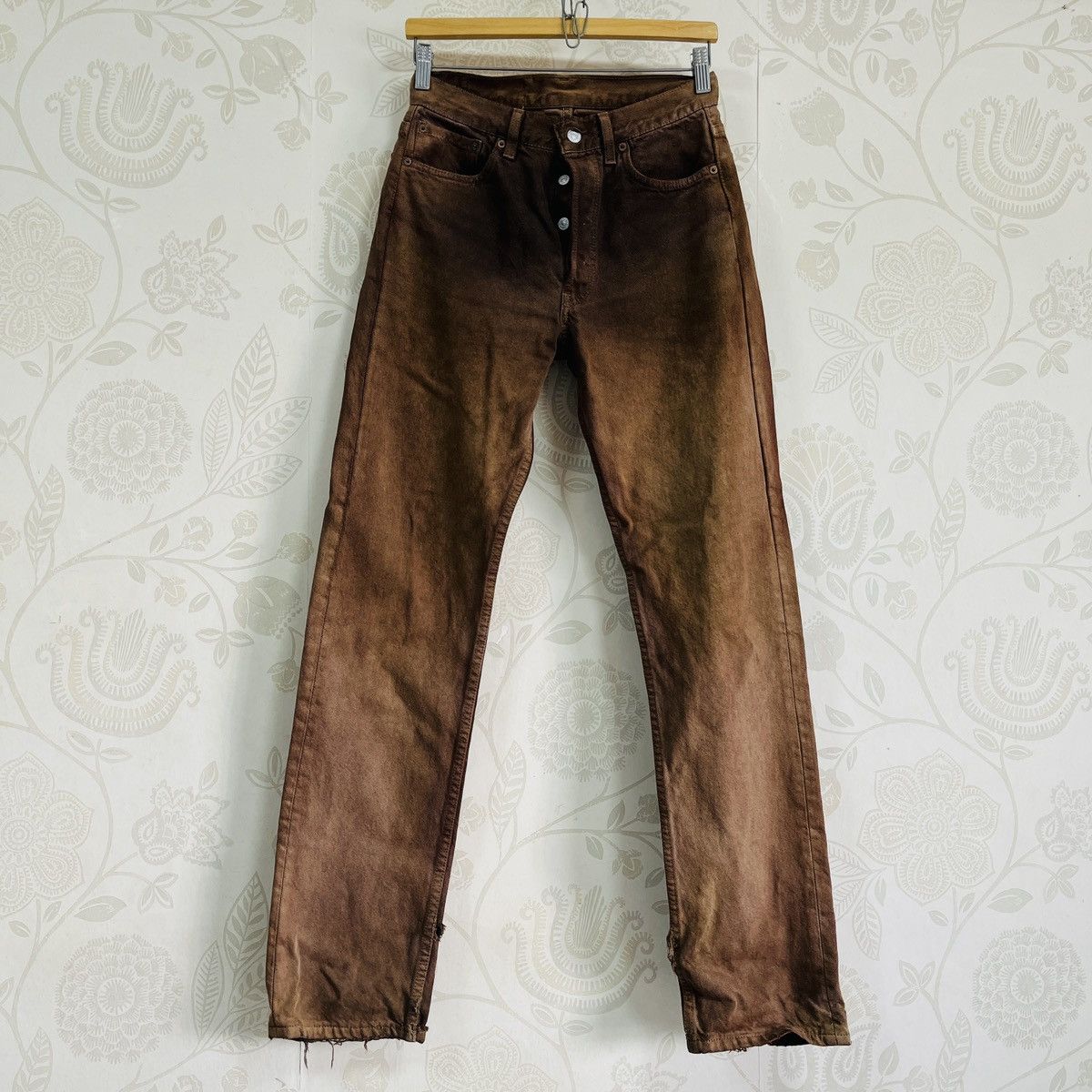 Levi's Vintage Clothing Distressed Vintage Levis 501 Buttonfly Faded Jeans Size US 29 - 4 Thumbnail