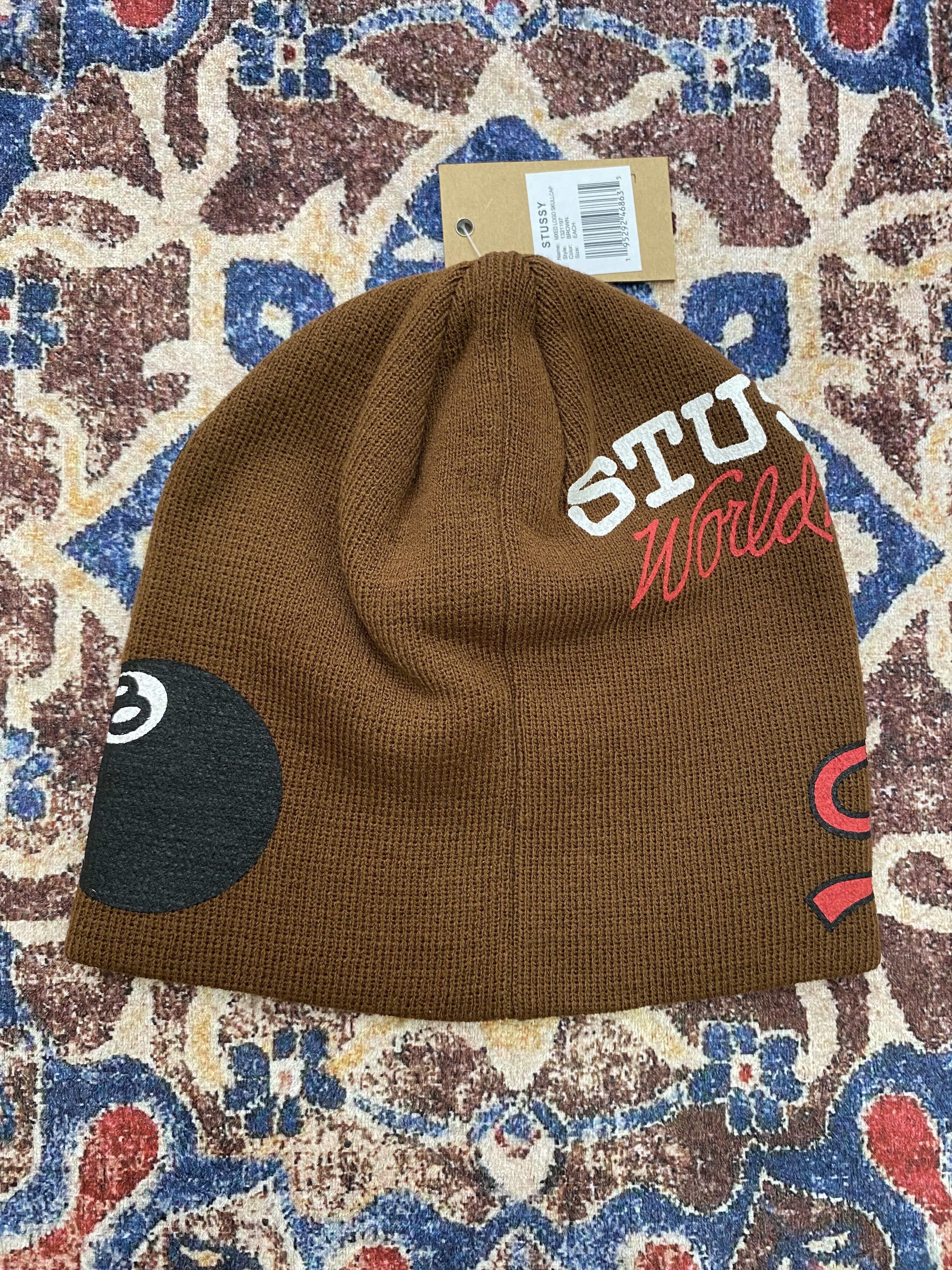 Stussy Stussy Mixed Logo Skullcap - Brown Size ONE SIZE - 3 Thumbnail