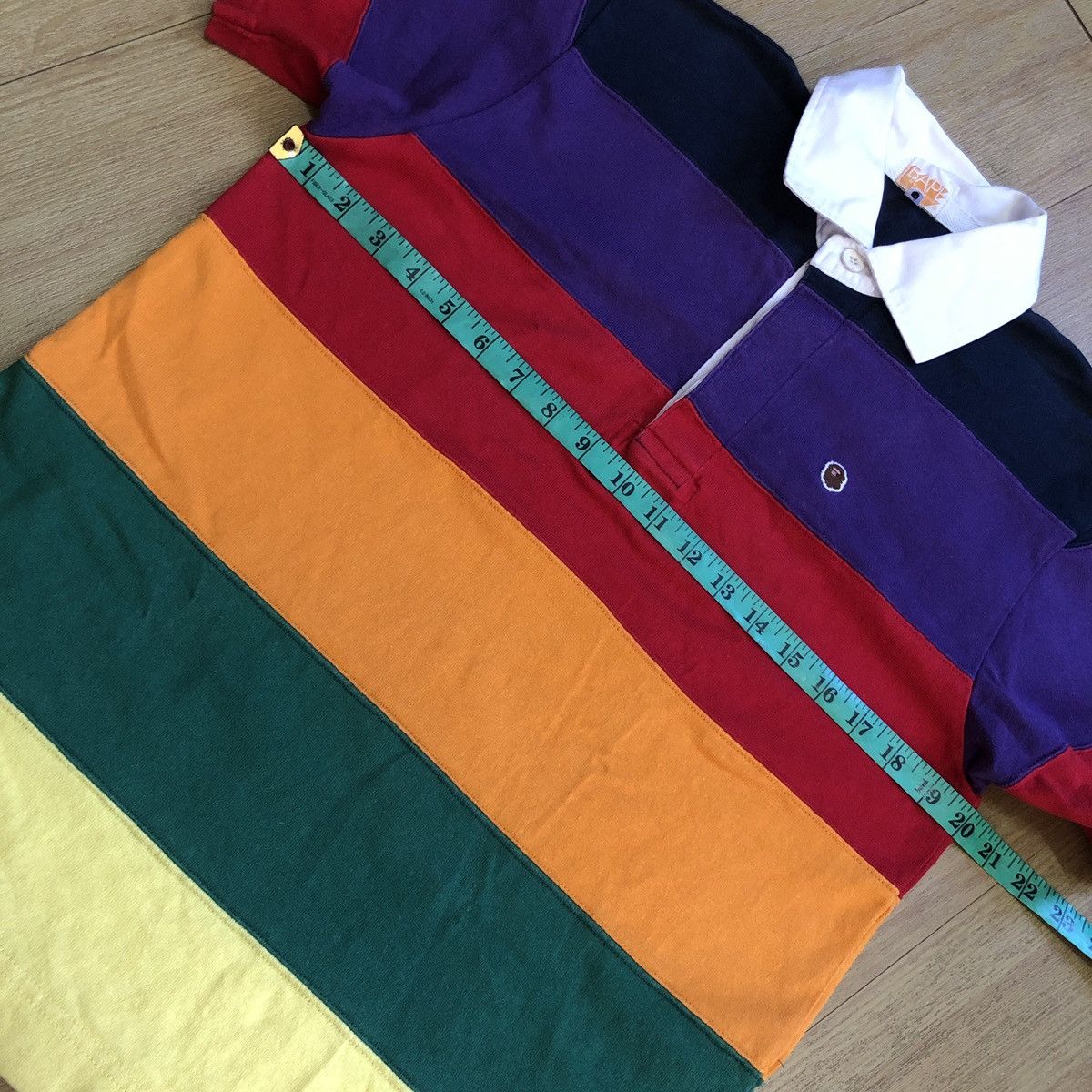 Bape Bape Striped Polo Shirts Size US M / EU 48-50 / 2 - 10 Thumbnail
