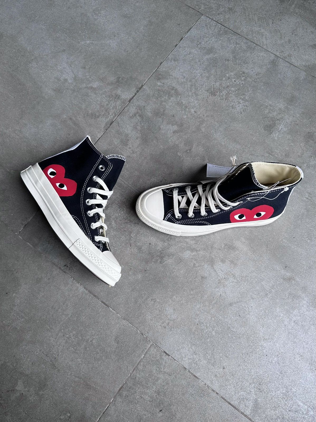 Comme des Garcons PLAY × Converse CDG PLAY x CONVERSE HI CHUCK TAILOR 70 Size US 7 / IT 37 - 8 Thumbnail