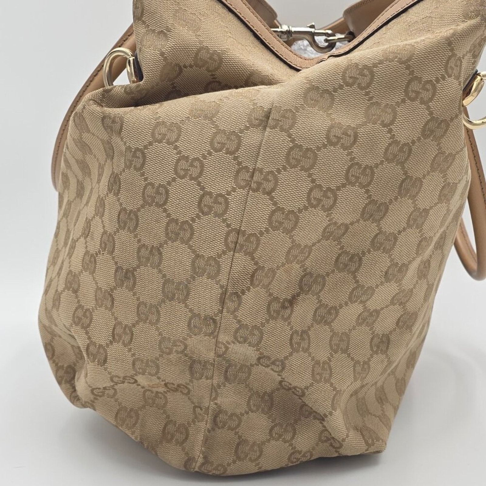 Gucci Gucci GG Sherry Line Tote Canvas Large Size ONE SIZE - 5 Thumbnail