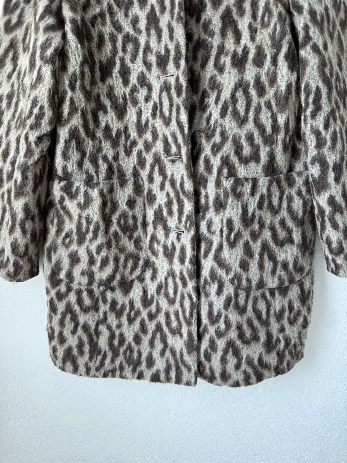 Krizia EVEK BY KRIZIA LEOPARD DESIGN DOUBLE POCKET LONG COAT RARE Size S / US 4 / IT 40 - 3 Thumbnail