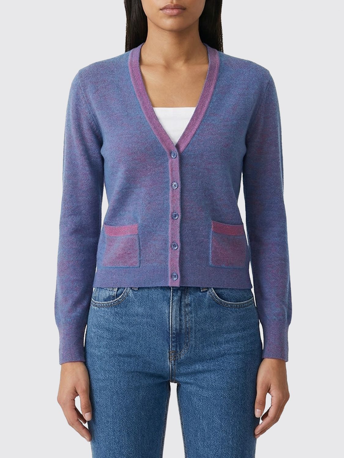 Maison Margiela Maison Margiela Sweater Woman Blue Size M / US 6-8 / IT 42-44 - 1 Thumbnail