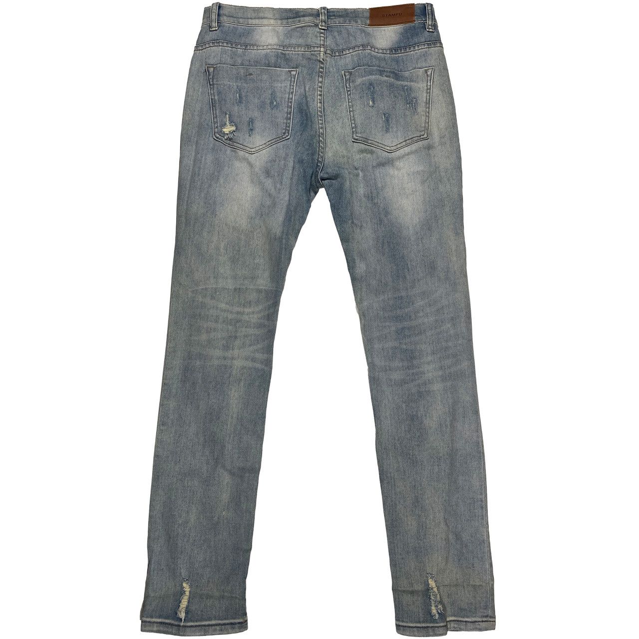 Stampd Stampd Destroyed Light Wash Denim Jeans 32x29 Size US 32 / EU 48 - 2 Thumbnail