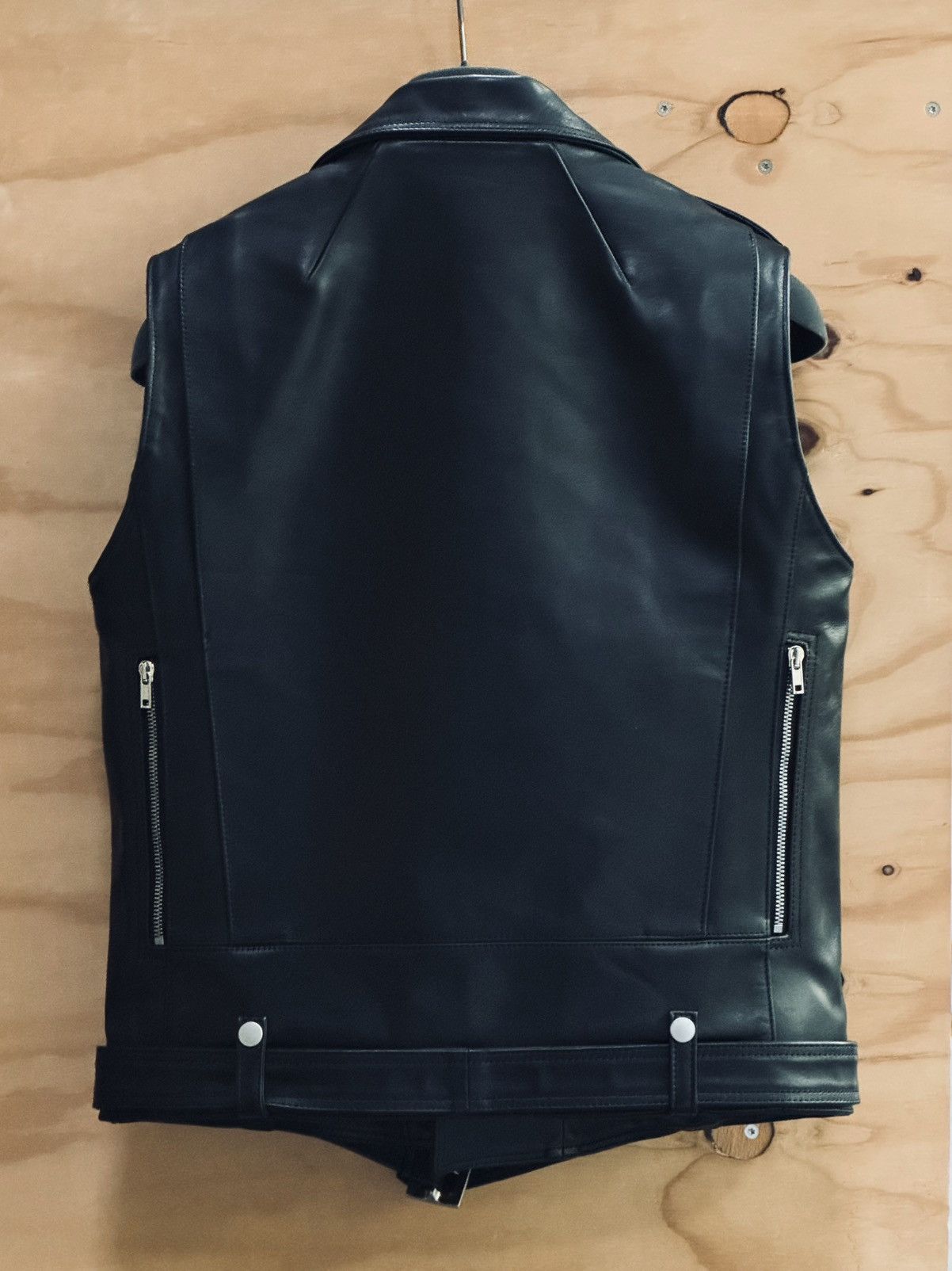Rick Owens Final Drop | SL BAUHAUS STOOGES 50 Horse Leather Vest Black Size US M / EU 48-50 / 2 - 3 Thumbnail