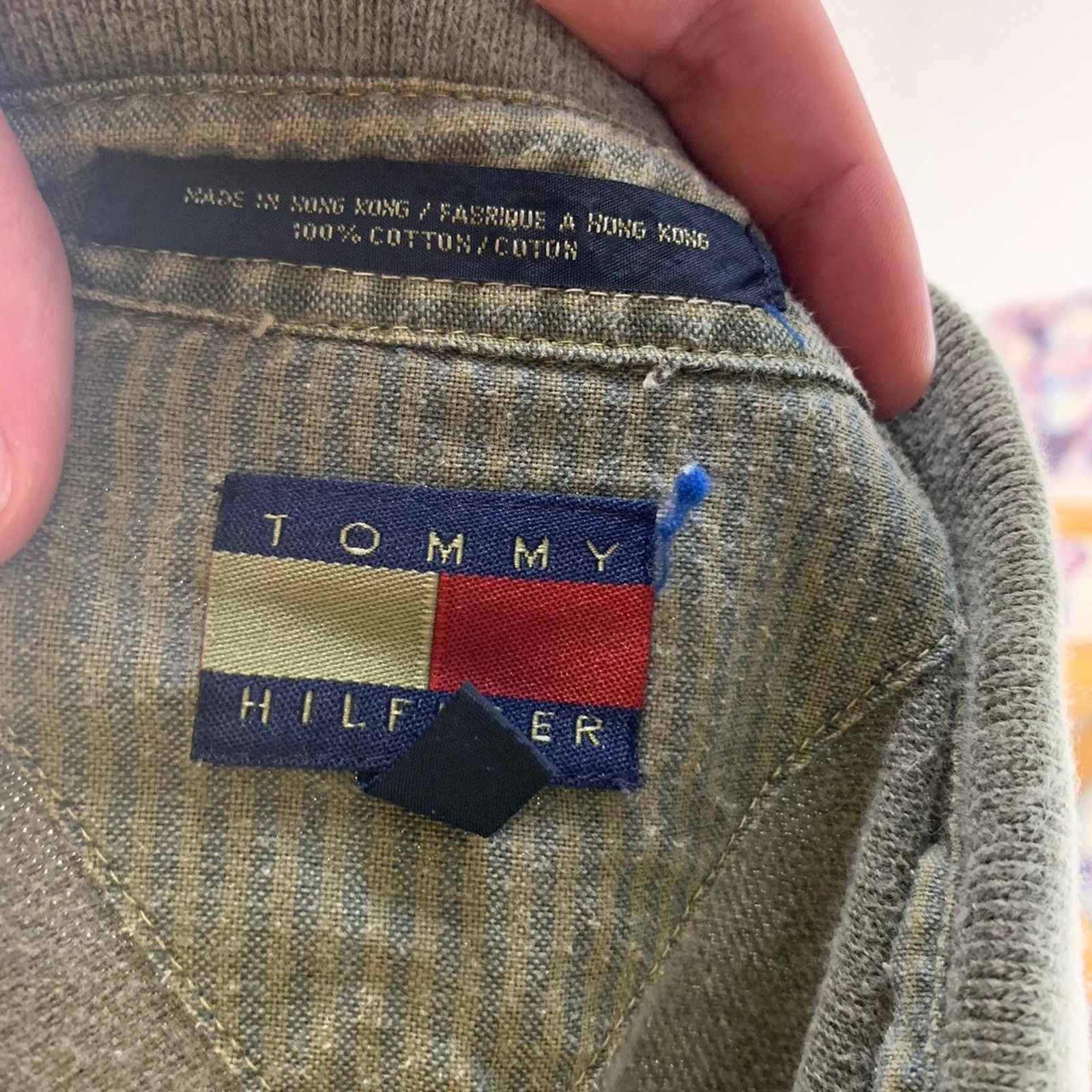 Tommy Hilfiger × Vintage Vintage 90s Tommy Hilfiger Green Polo Shirt Size US M / EU 48-50 / 2 - 6 Thumbnail