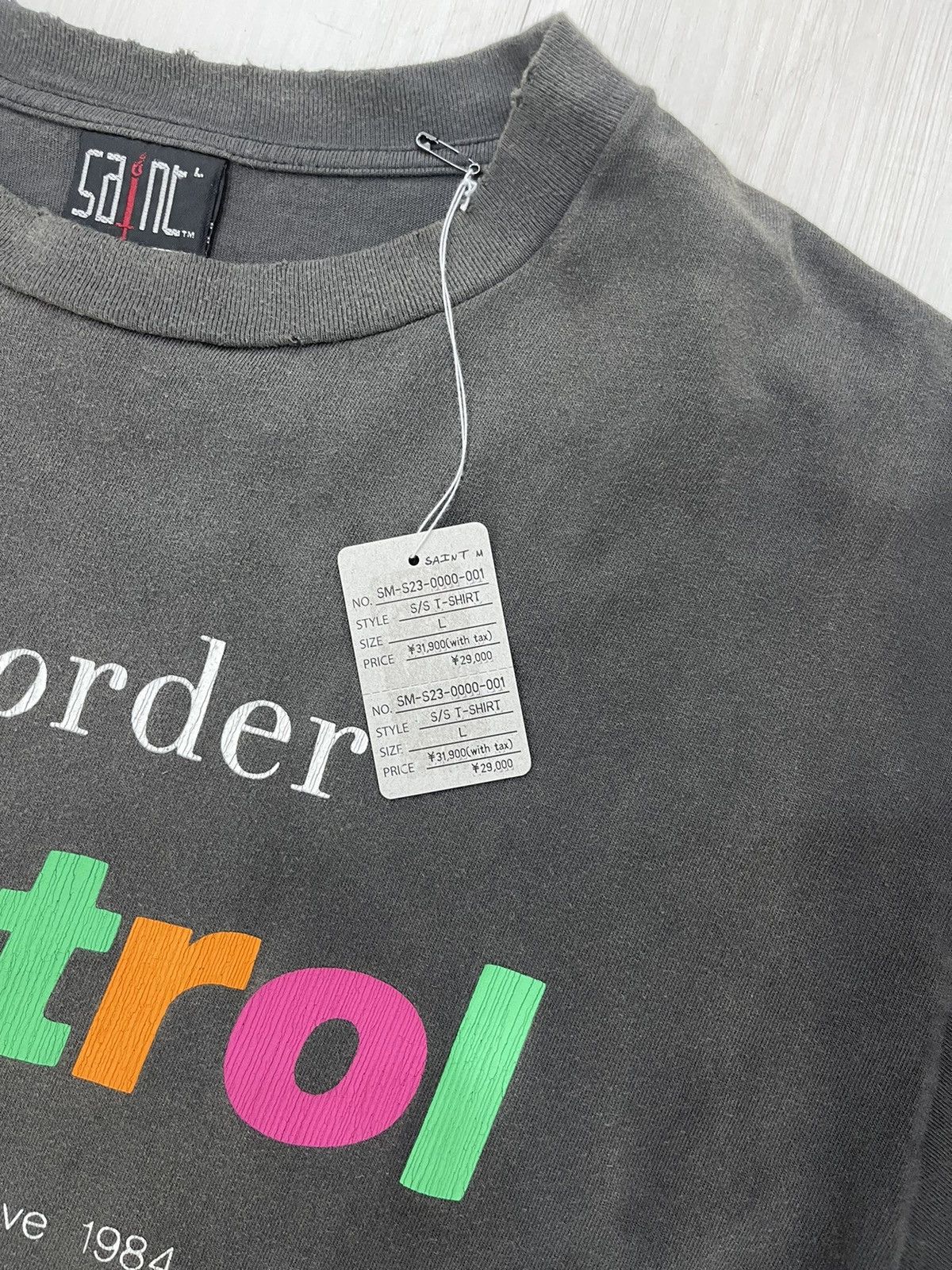 Japanese Brand × Saint Michael × Vintage Saint Michael Disorder Control Tee Size US L / EU 52-54 / 3 - 2 Thumbnail