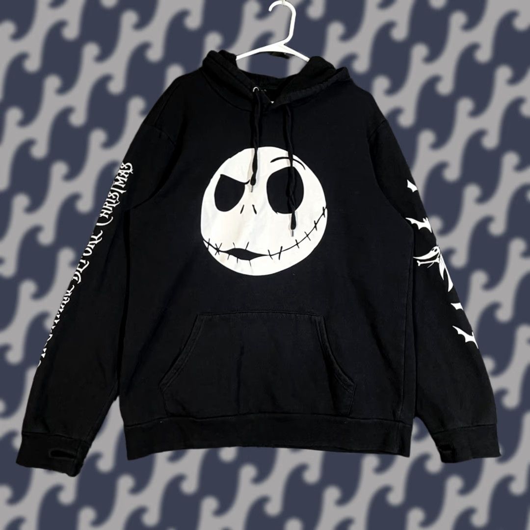 Disney Disney The Nightmare Before Christmas Black Jack Skellington Graphic Hoodie Sweater Men XL Hoodie Size US XL / EU 56 / 4 - 1 Thumbnail
