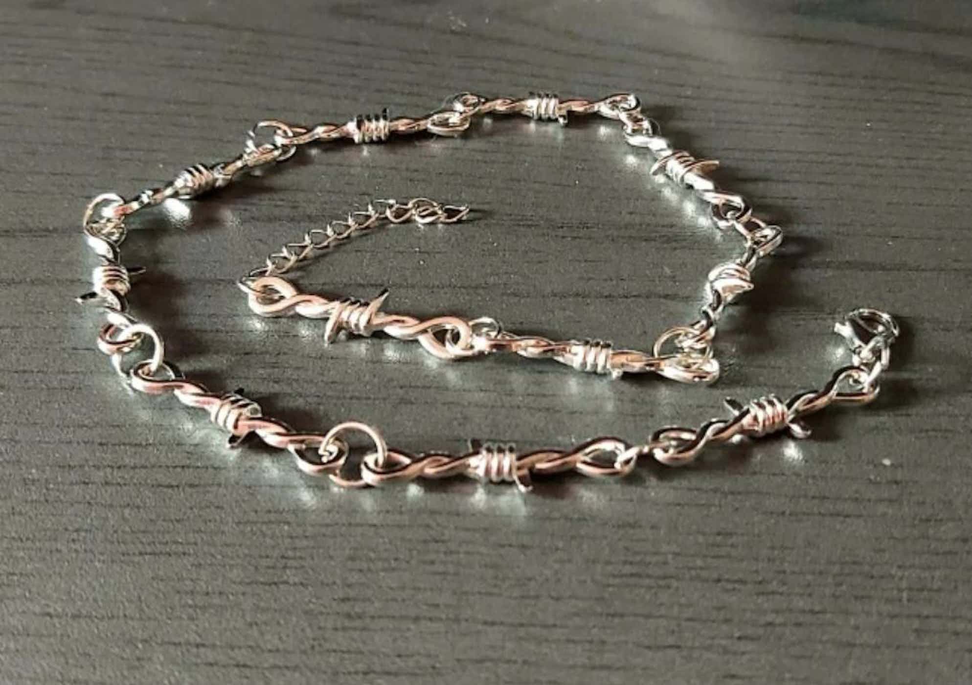 Jewelry Barbed Wire Choker Necklace Size ONE SIZE - 3 Thumbnail