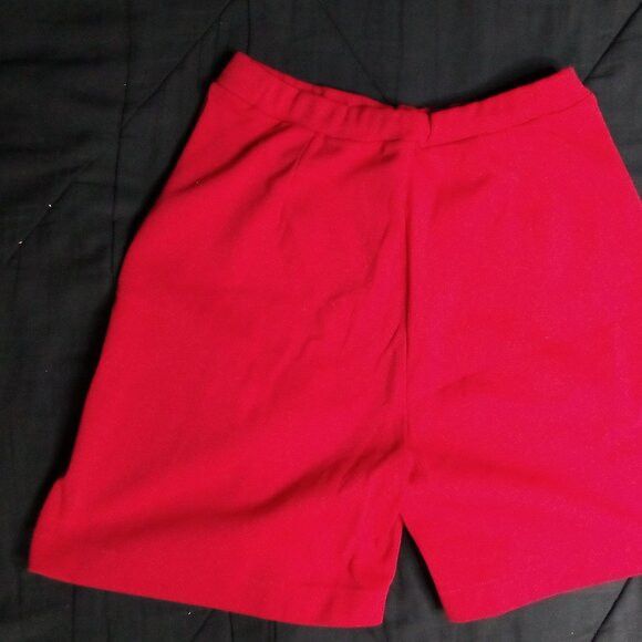 Vintage Vintage 60s K-Mart Red Polyester Shorts Size 32" / US 10 / IT 46 - 4 Thumbnail
