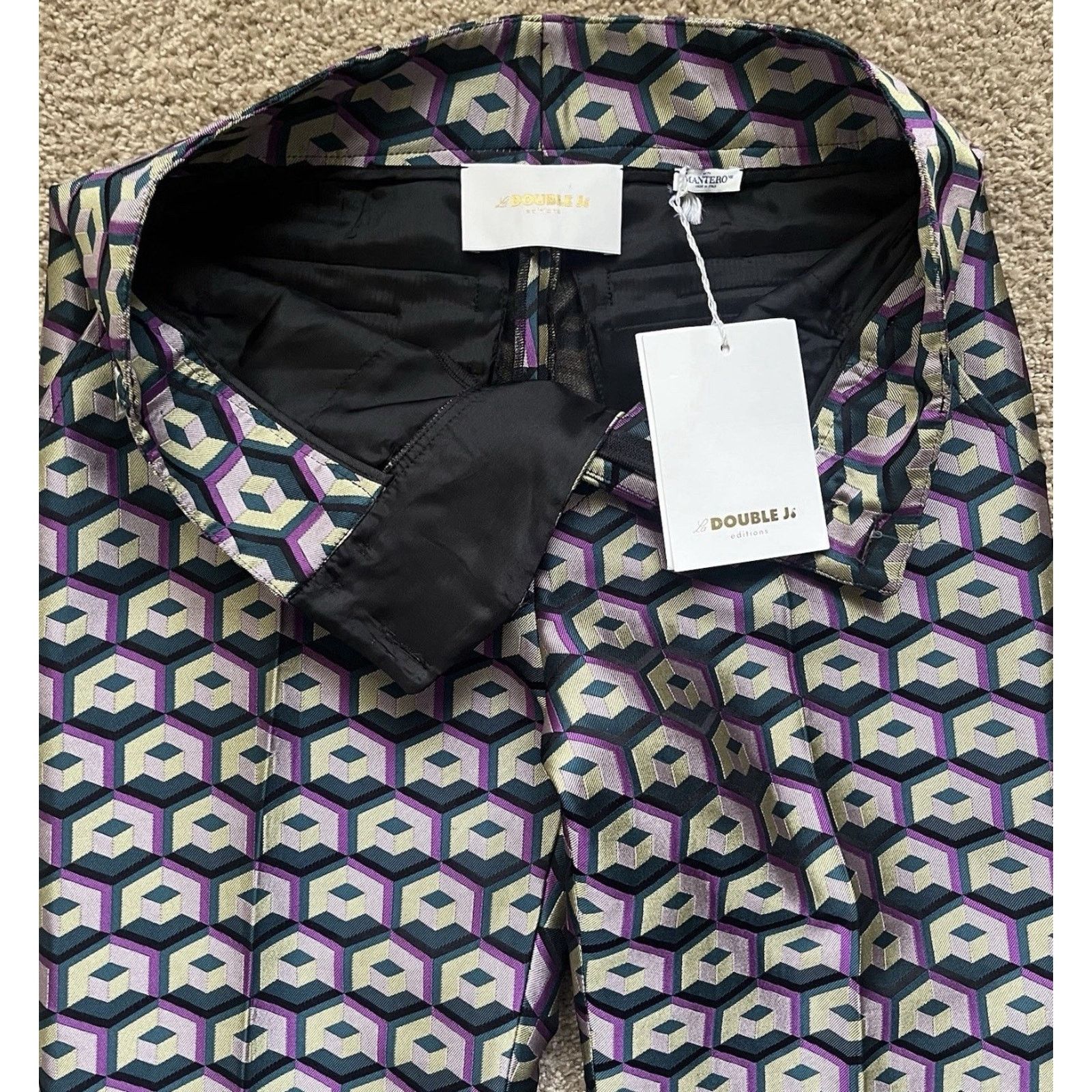 La DoubleJ La Double J Hendrix Pants Trousers Cubi Verdi Polyester S Size 27" / US 4 / IT 40 - 6 Thumbnail