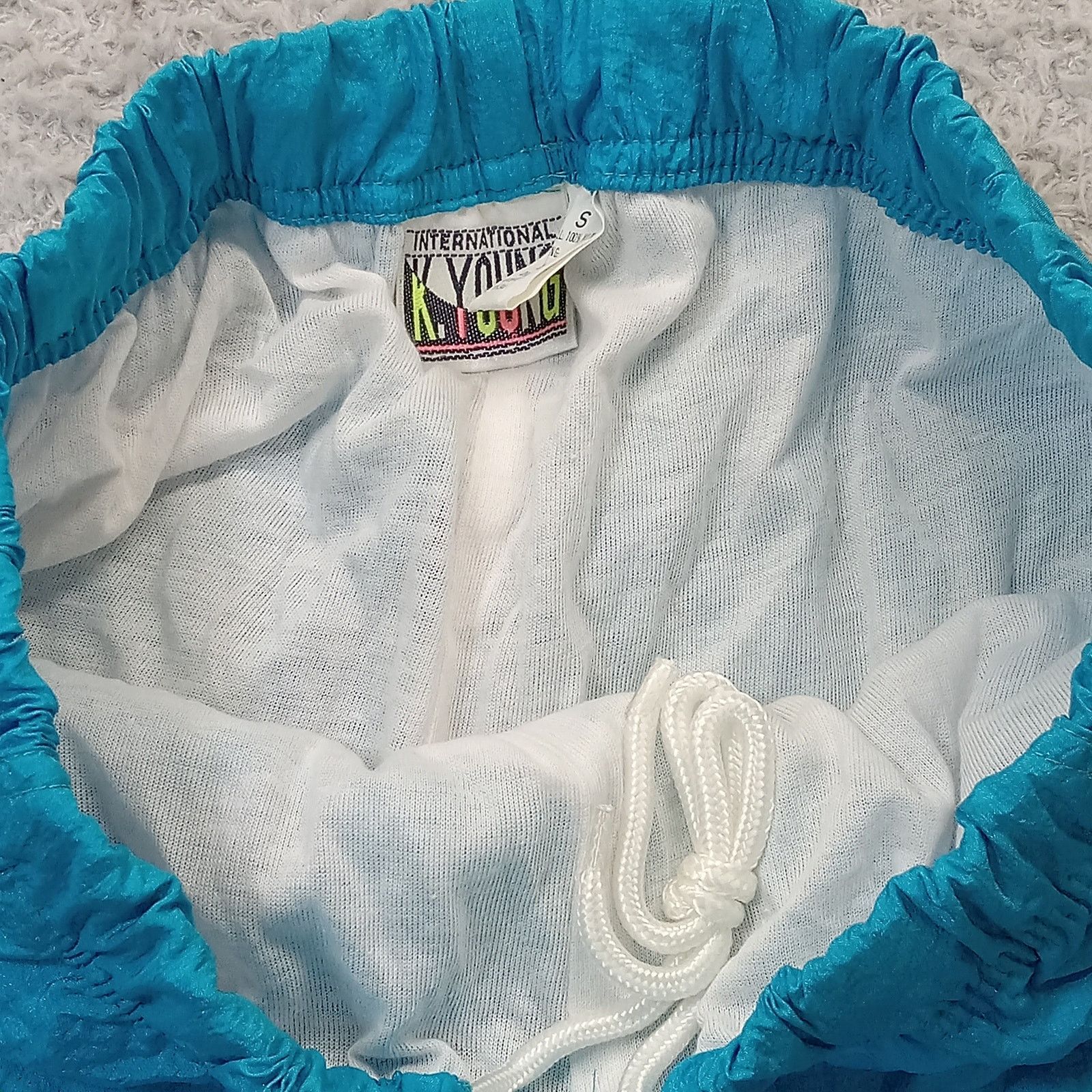 & Other Stories Vintage 90's K. Young Shorts Womens M Blue Size 24" / US 00 / IT 34 - 5 Thumbnail