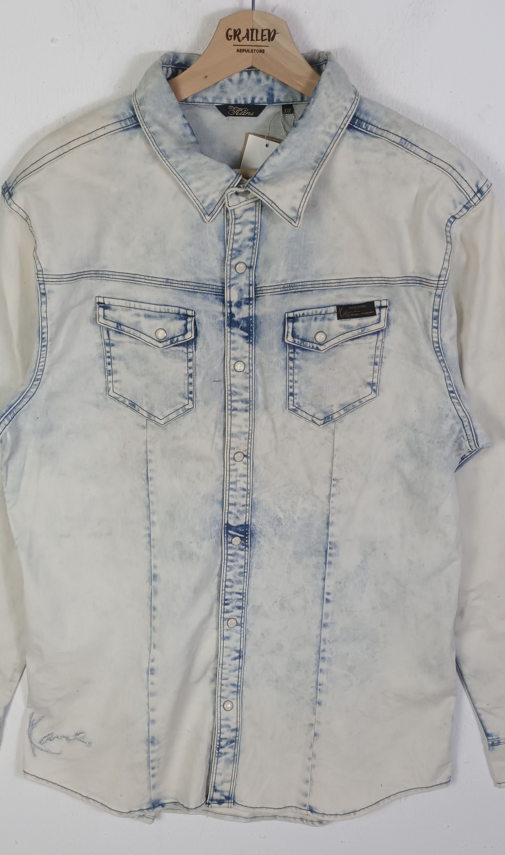 Karl Kani Karl Kani Western Rock Button Denim With Tag Size US M / EU 48-50 / 2 - 5 Thumbnail