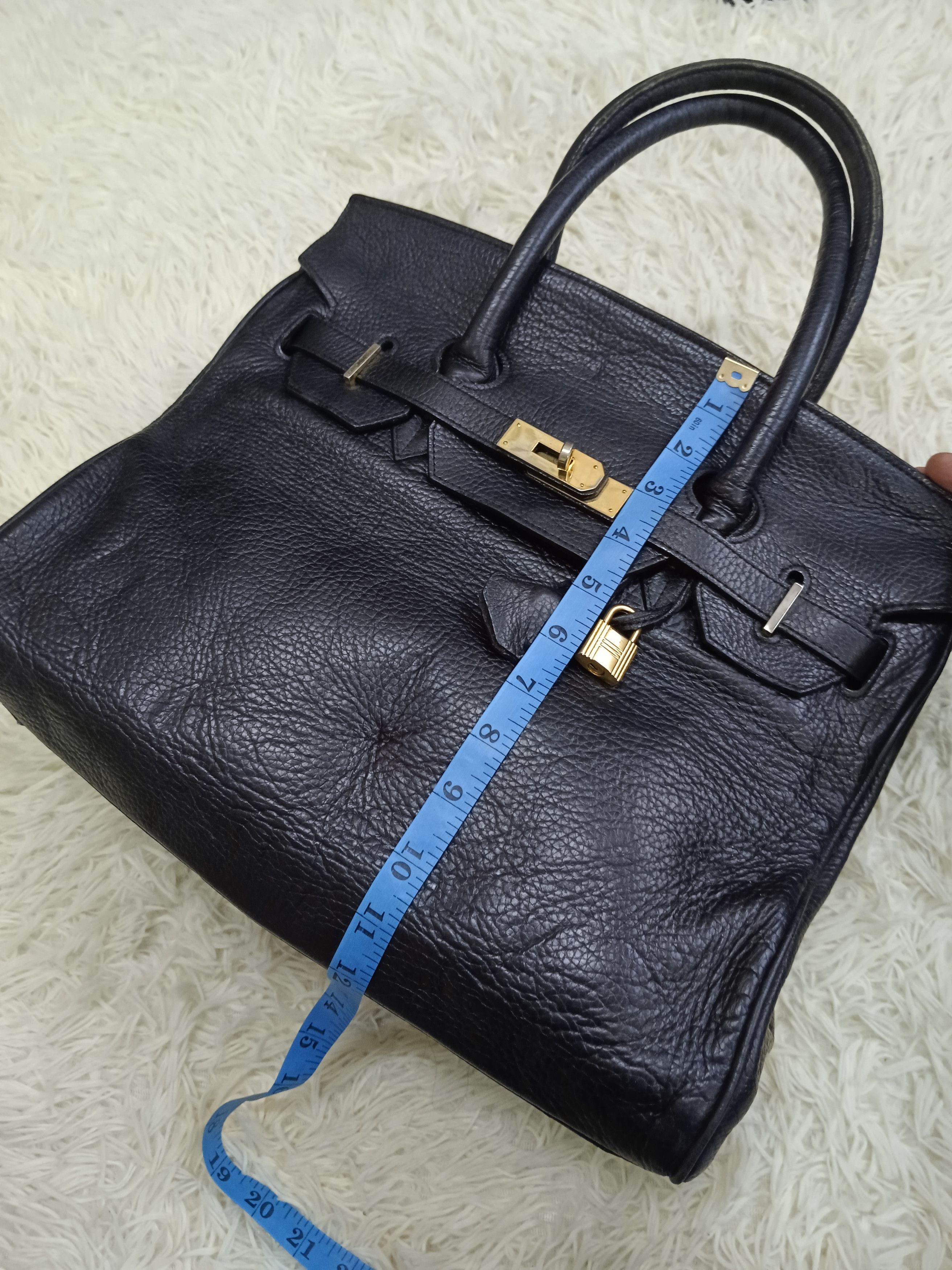 Leather HELLAS LEATHER BLACK BIRKIN Size ONE SIZE - 8 Thumbnail