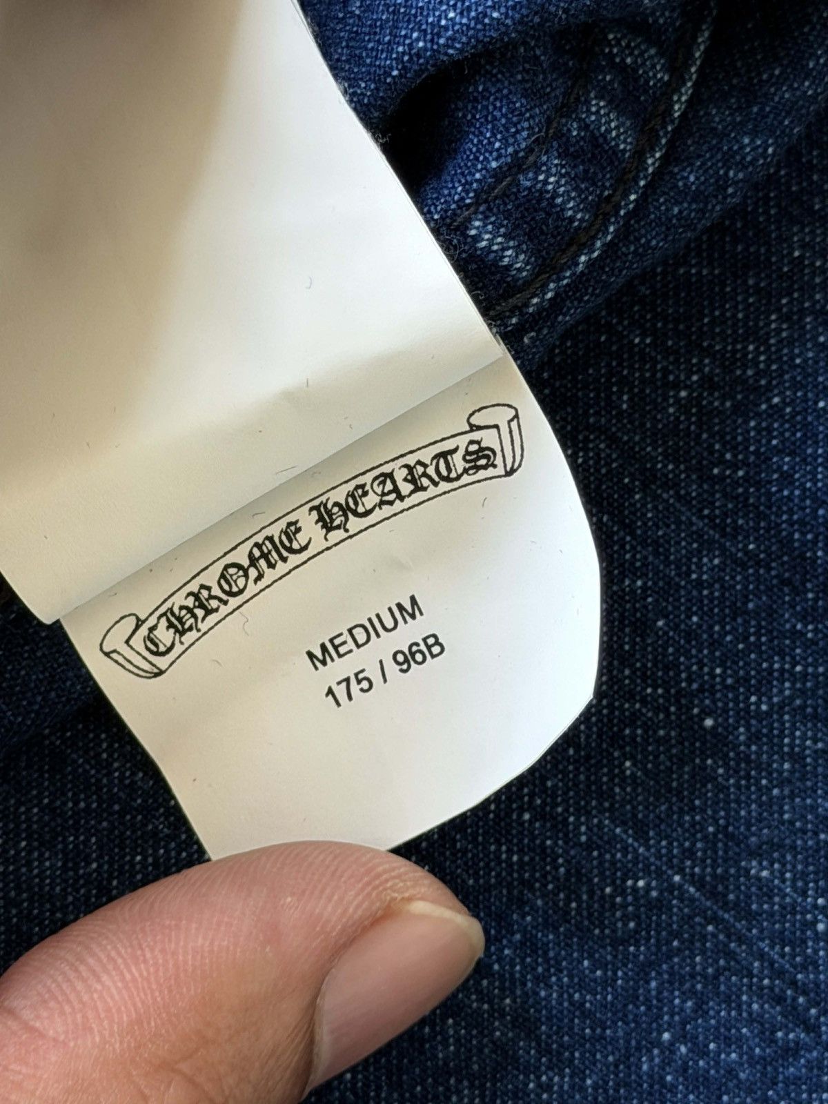 Chrome Hearts Chrome Hearts Cross-Skin Blue Denim Shirt Size US M / EU 48-50 / 2 - 12 Thumbnail