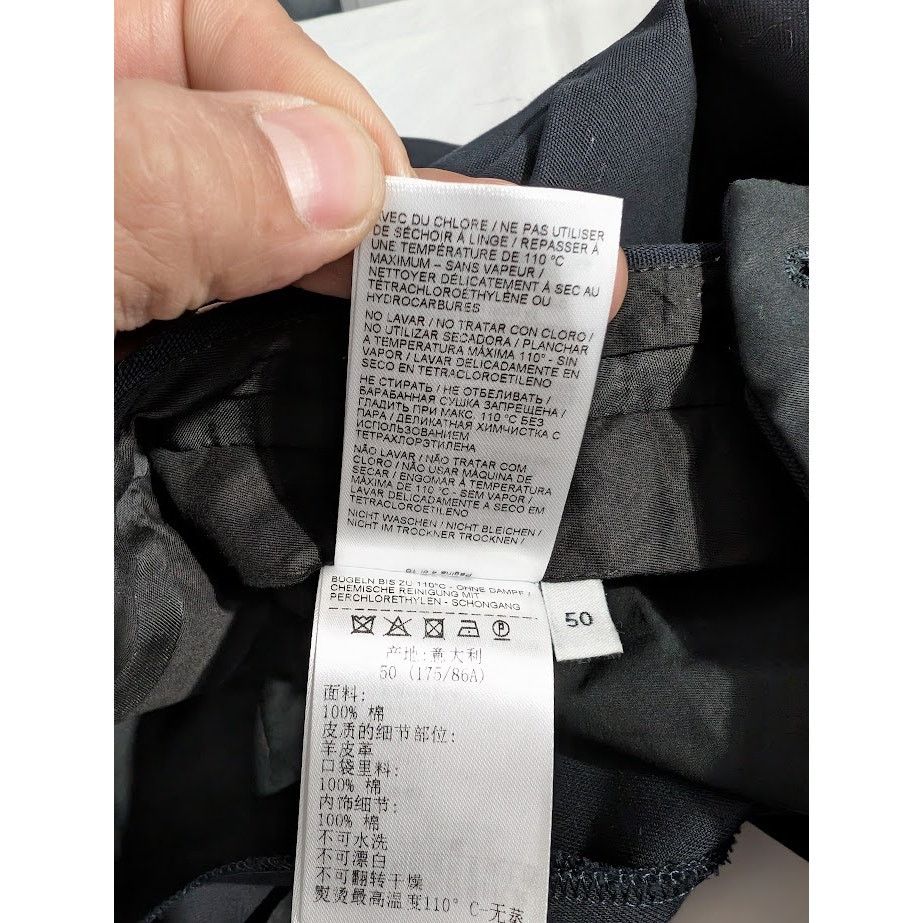Bottega Veneta o1rshd1 Double Cotton Canvas Trousers in Black Size US 34 / EU 50 - 21 Thumbnail