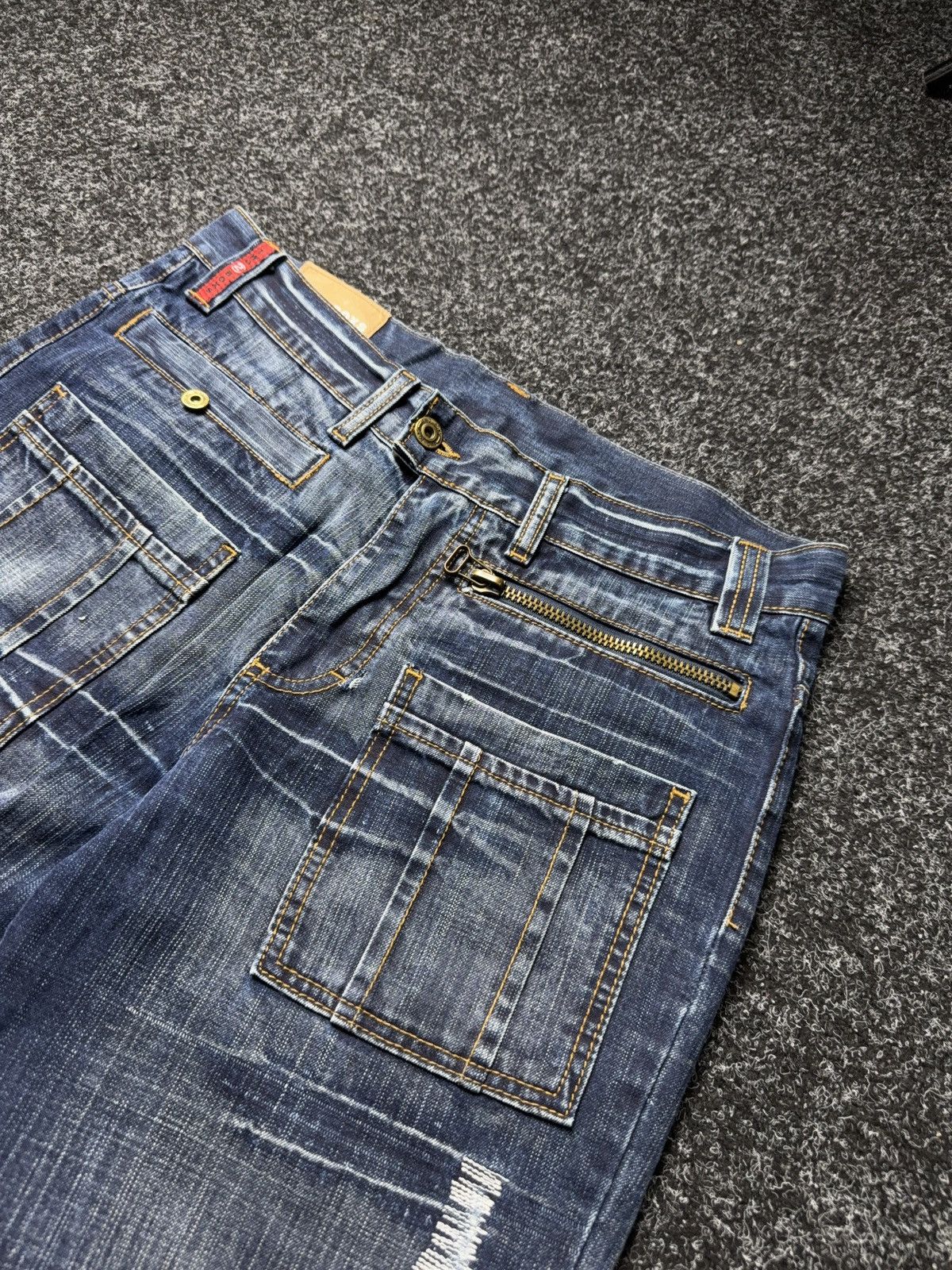 Japanese Brand Avant-garde 00s Retro Vintage baggy Japanese Y2K Denim pants Size US 33 - 9 Thumbnail