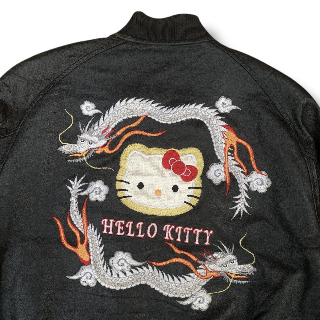 Anime Vintage 90s Hello Kitty Sukajan Genuine Leather Jacket Size US L / EU 52-54 / 3 - 7 Thumbnail