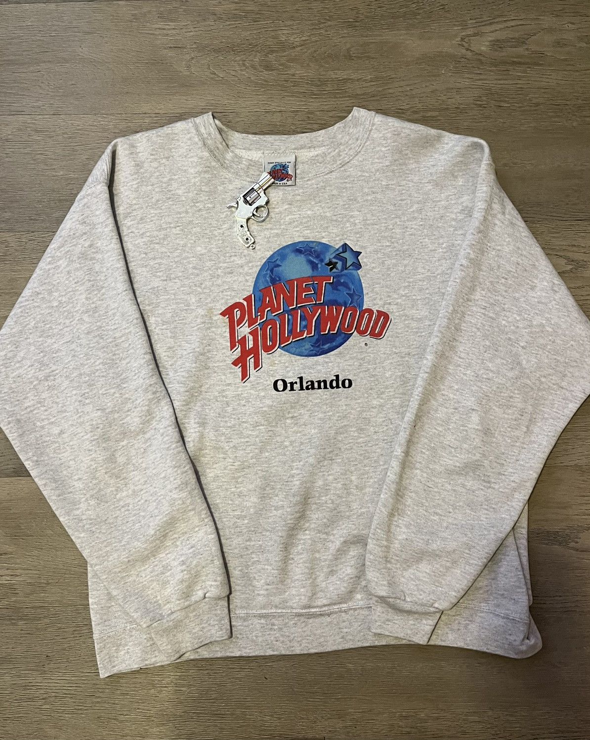 Hard Rock Cafe × Vintage Grey 90s HardRock Orlando Sweatshirt Size US L / EU 52-54 / 3 - 1 Thumbnail