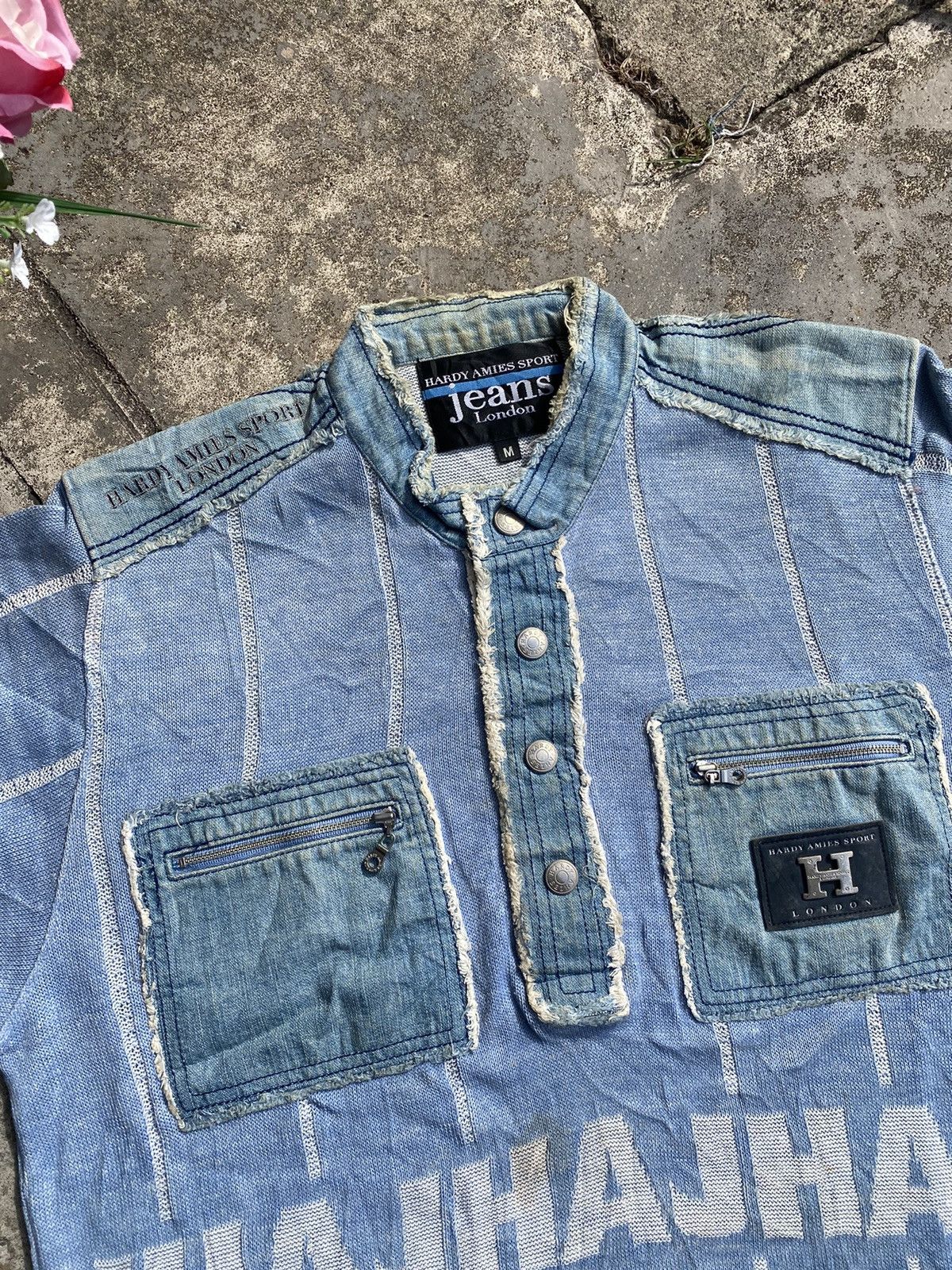 Hardy Amies × Vintage 🔥Rare 🔥 HARDY AMIES SPORT Short Sleeve Sweatshirt Size US M / EU 48-50 / 2 - 4 Thumbnail