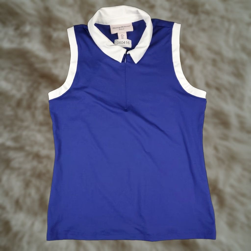 Tommy Bahama Tommy Bahama Shirt L Blue Polo Womens Size L / US 10 / IT 46 - 1 Thumbnail