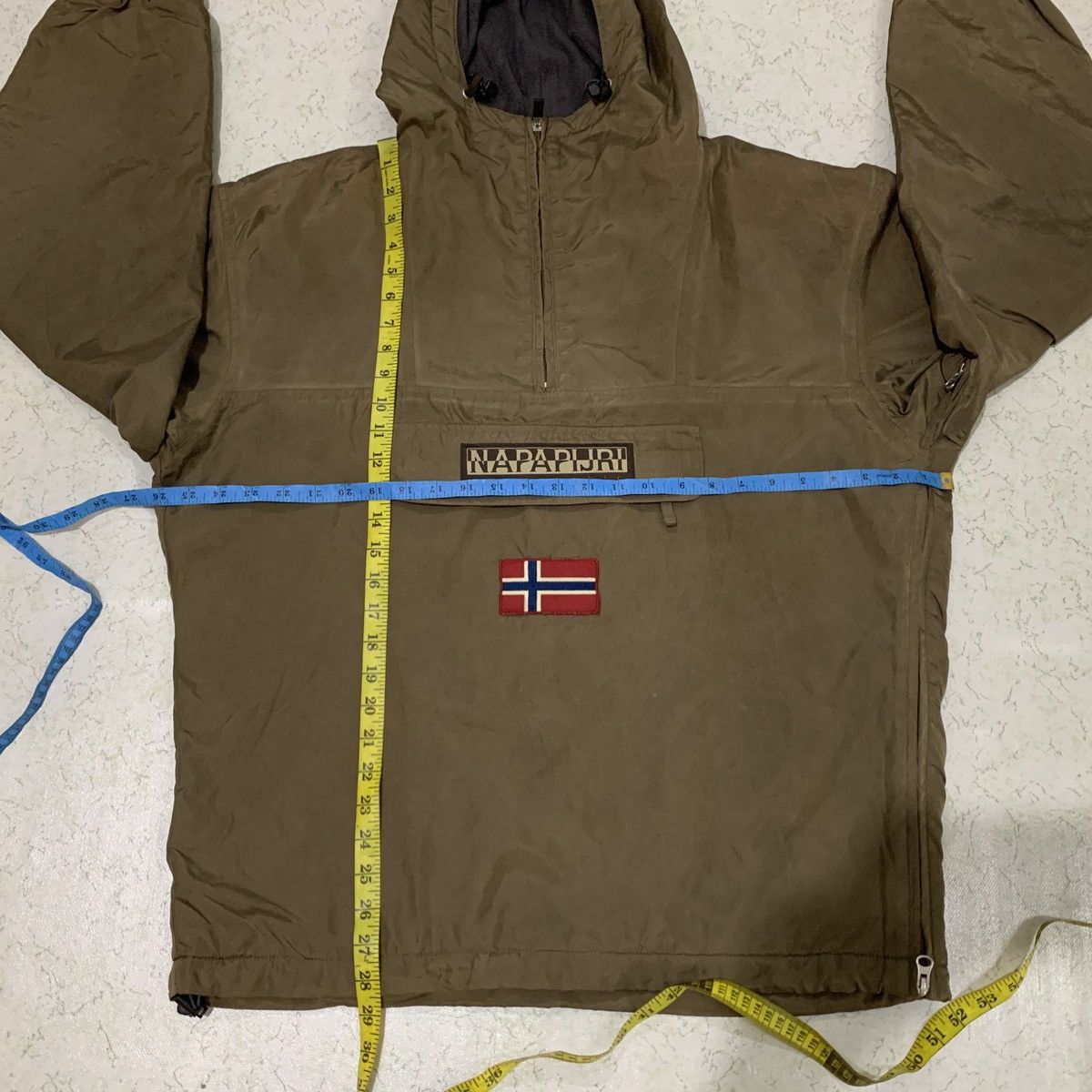 Napapijri NAPAPIJRI GEOGRAPHIC RAINFOREST ANORAK NYLON JACKET BROWN Size US XL / EU 56 / 4 - 15 Thumbnail