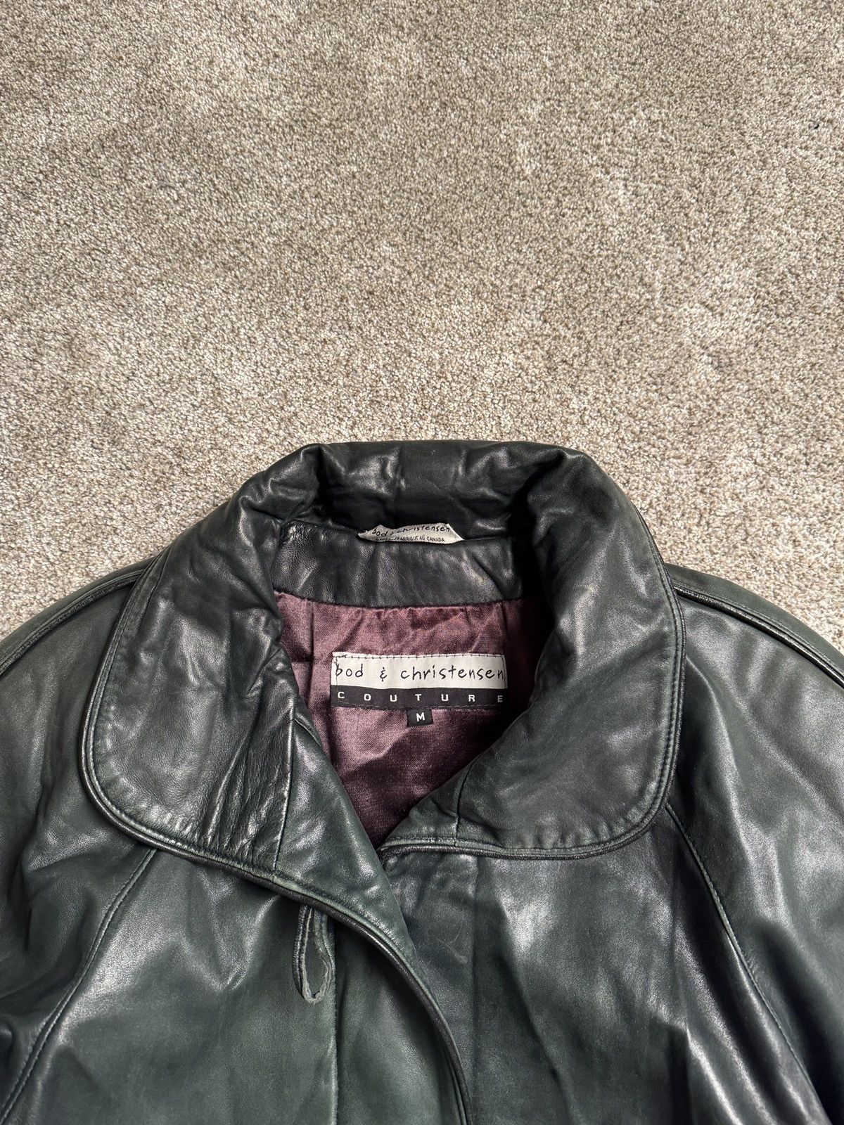 Other BOD & CHRISTENSEN “PINE GREEN” LEATHER OVERCOAT Size US M / EU 48-50 / 2 - 2 Thumbnail
