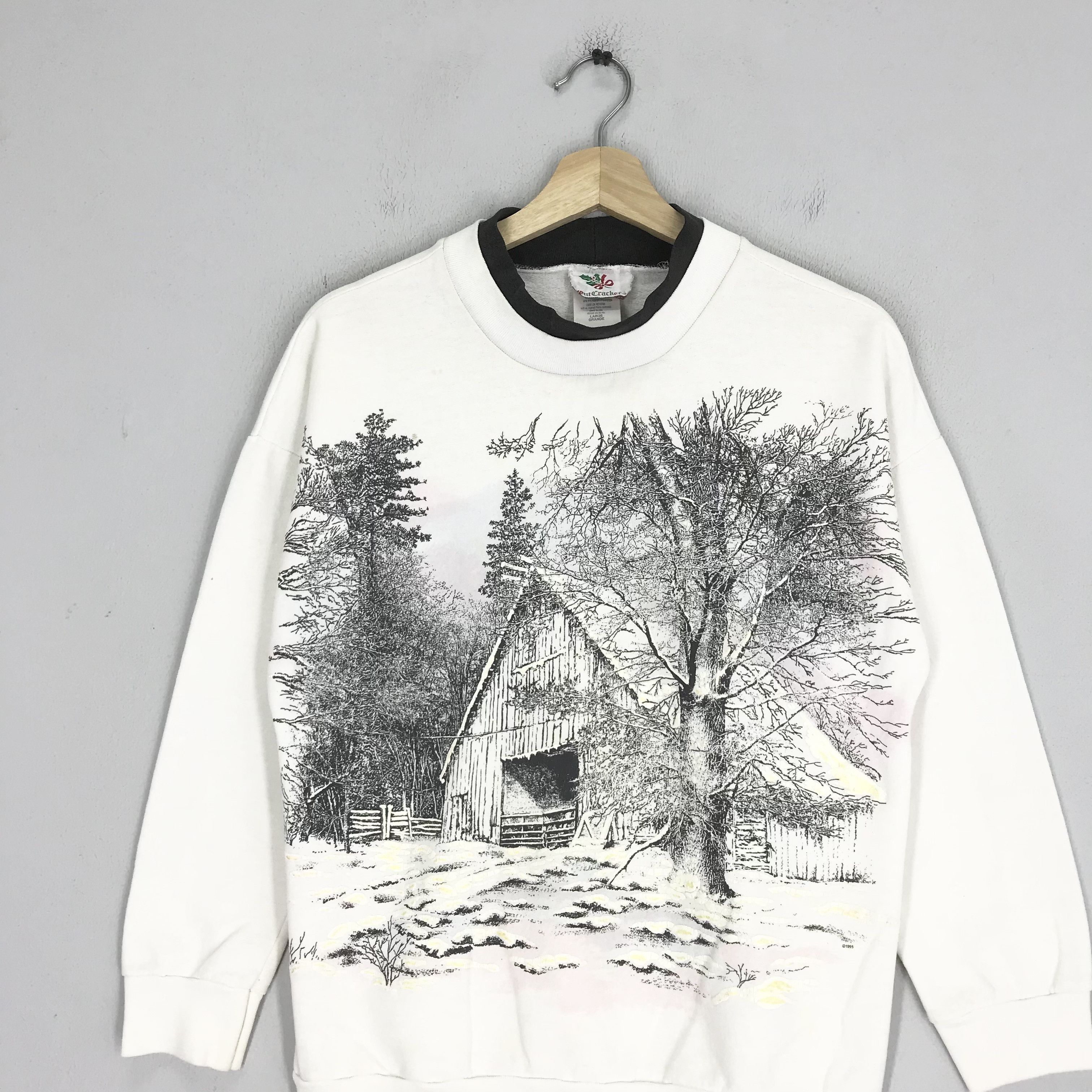 Japanese Brand Vintage 90’s Nuts Cracker Winter House Sweatshirt -89 Size US M / EU 48-50 / 2 - 2 Thumbnail