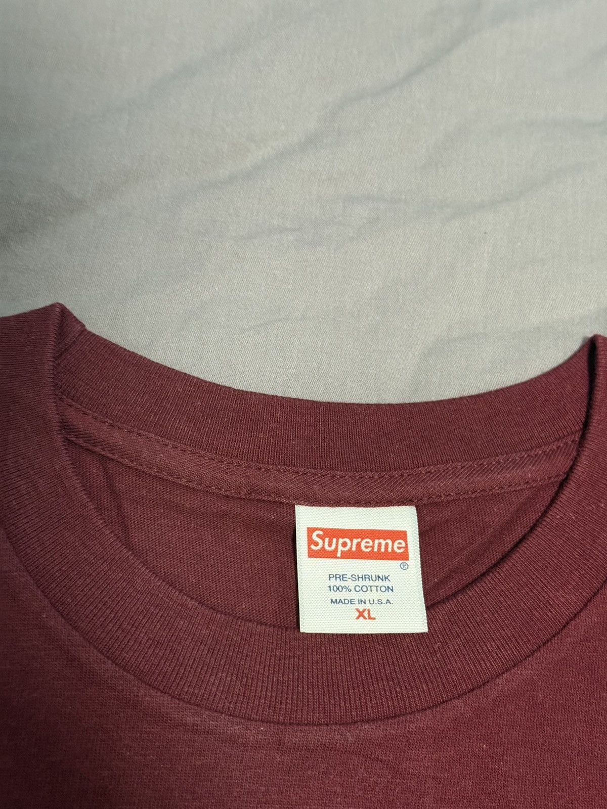 Supreme Supreme antihero pope tee burgundy Size US XL / EU 56 / 4 - 3 Thumbnail