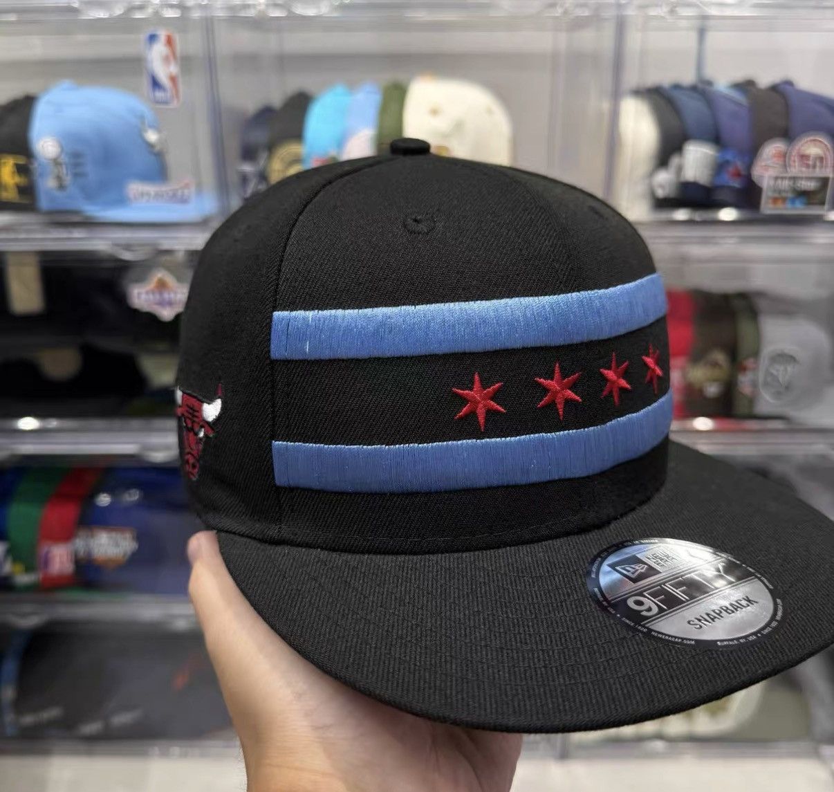 New Era New Era NBA Chicago Bulls Flat Brim Baseball Cap J32 Size ONE SIZE - 1 Thumbnail