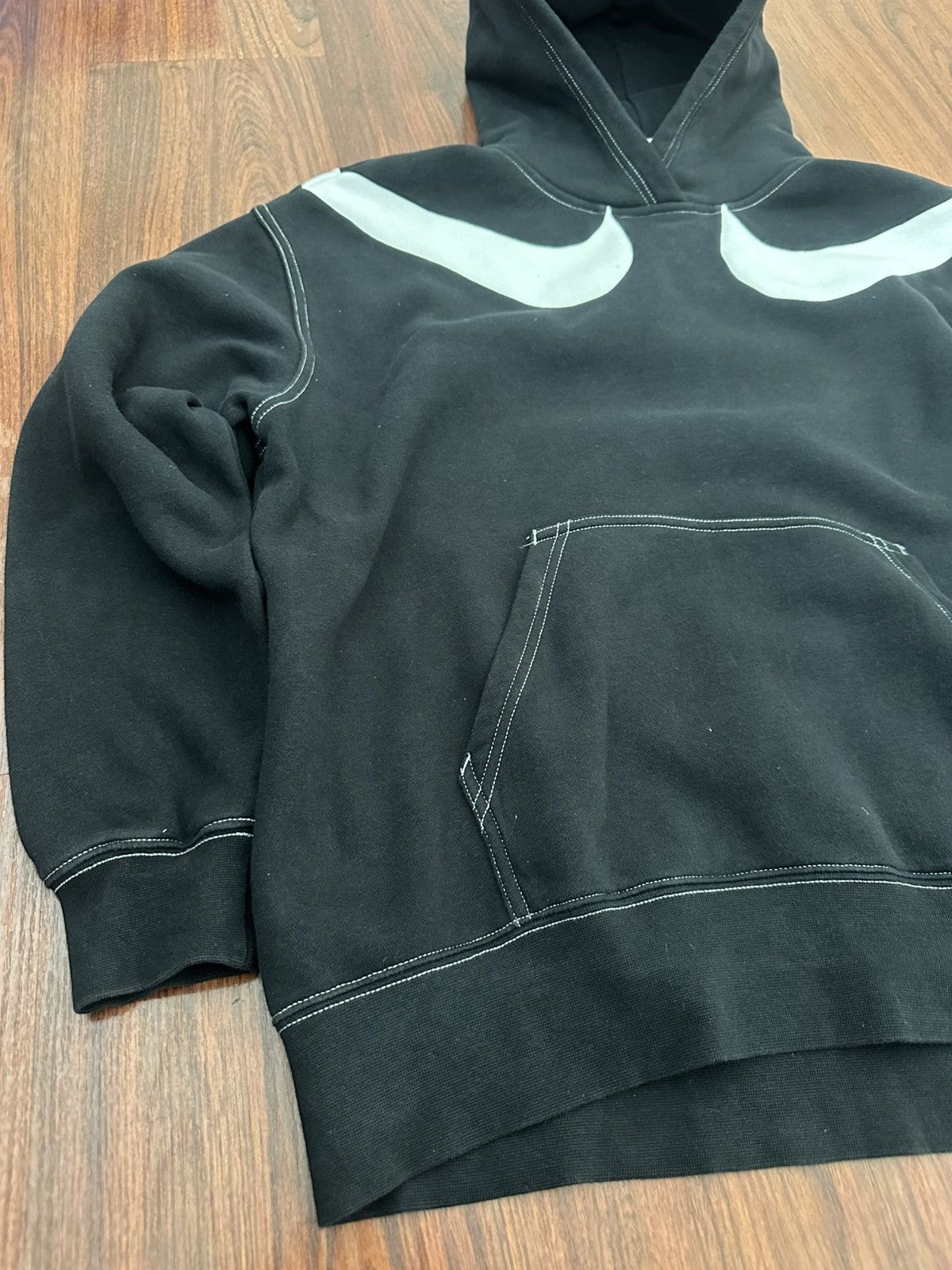 Nike × Vintage Double swoosh Nike hoodie Size US S / EU 44-46 / 1 - 3 Thumbnail