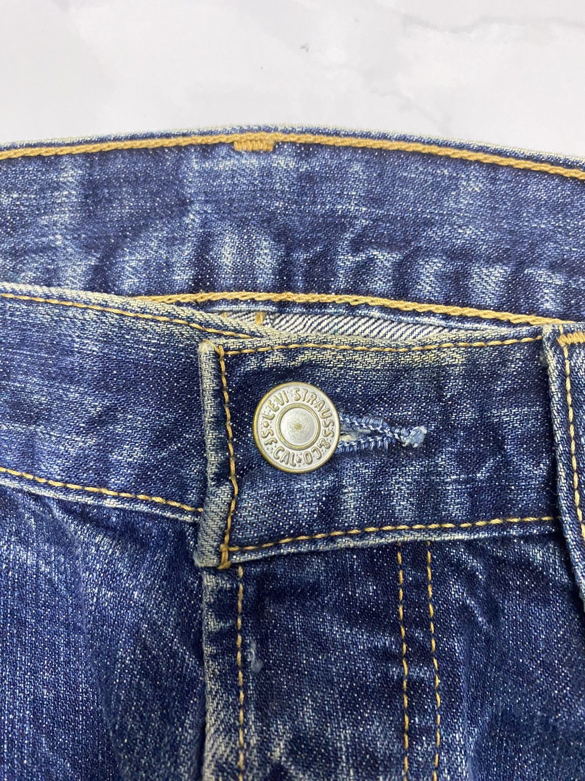 Levi's 🔥VINTAGE LEVIS 501 JAPAN DISTRESSED DENIM JEANS Size US 30 / EU 46 - 10 Thumbnail