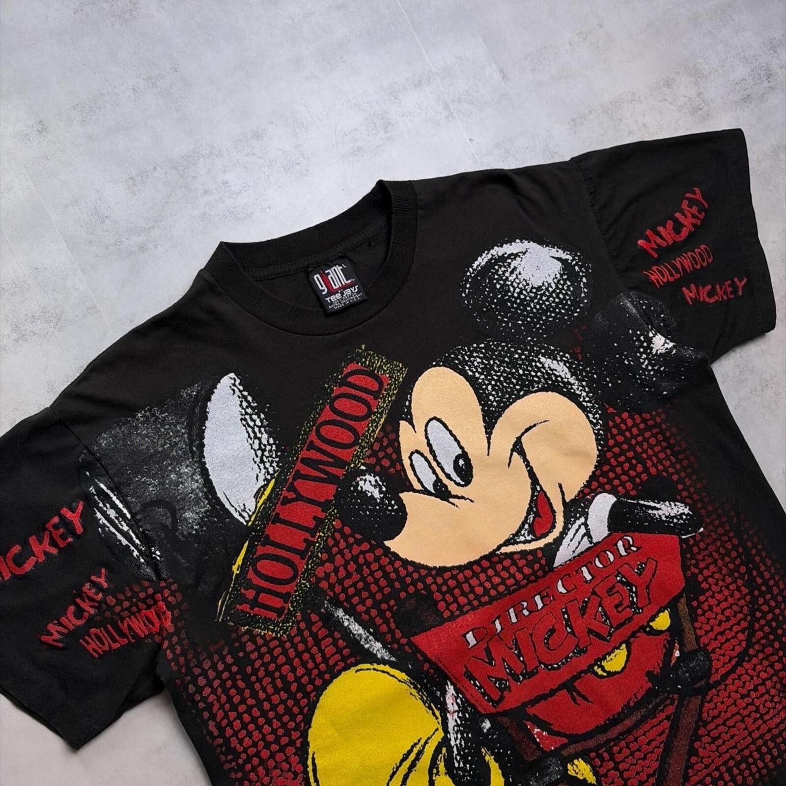 Other Vintage Giant Mickey Mouse AOP Double Sided Disney T-Shirt Size US L / EU 52-54 / 3 - 6 Thumbnail