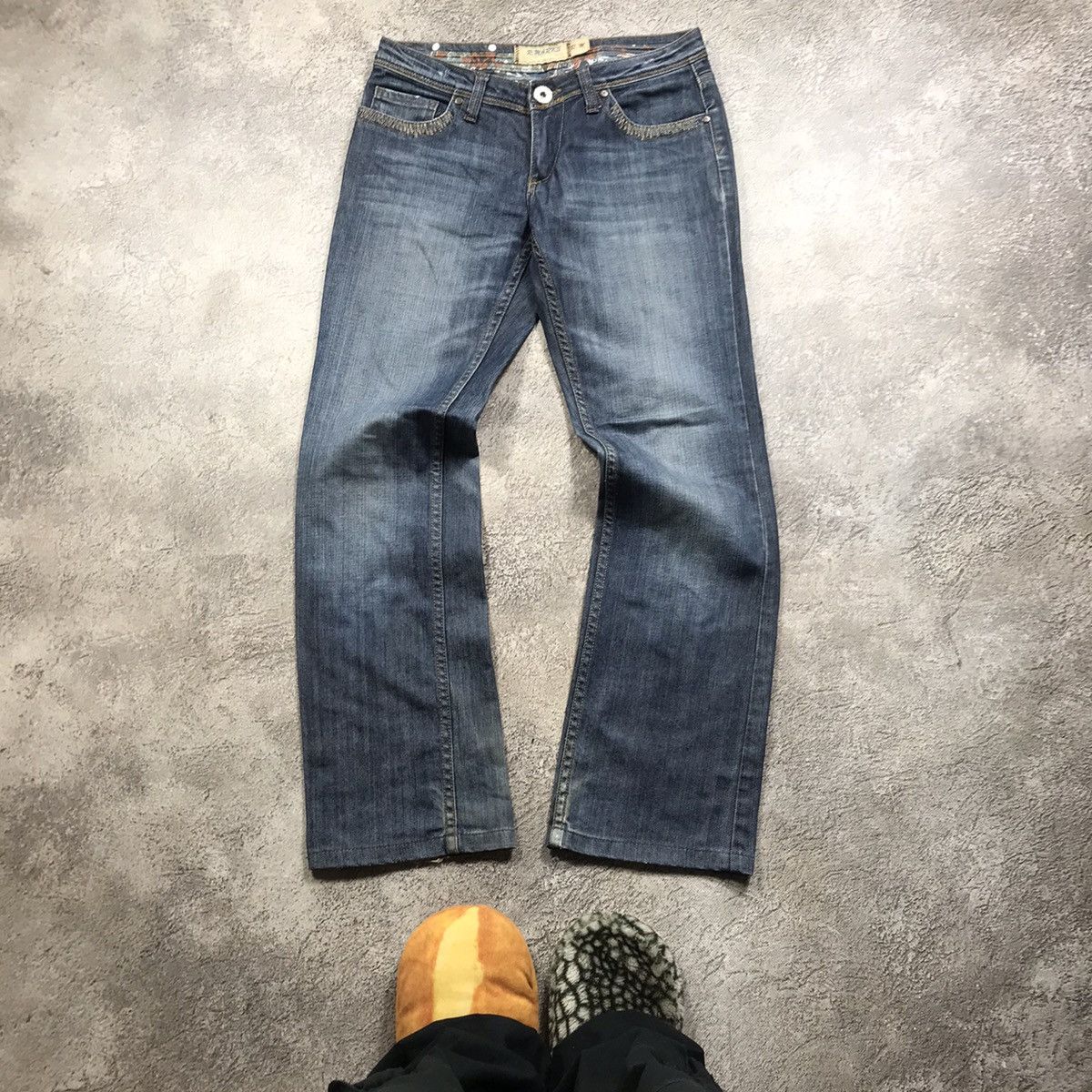 Japanese Brand vintage Faded Jeans japan distressed denim spring pants 90s Size 30" / US 8 / IT 44 - 2 Thumbnail