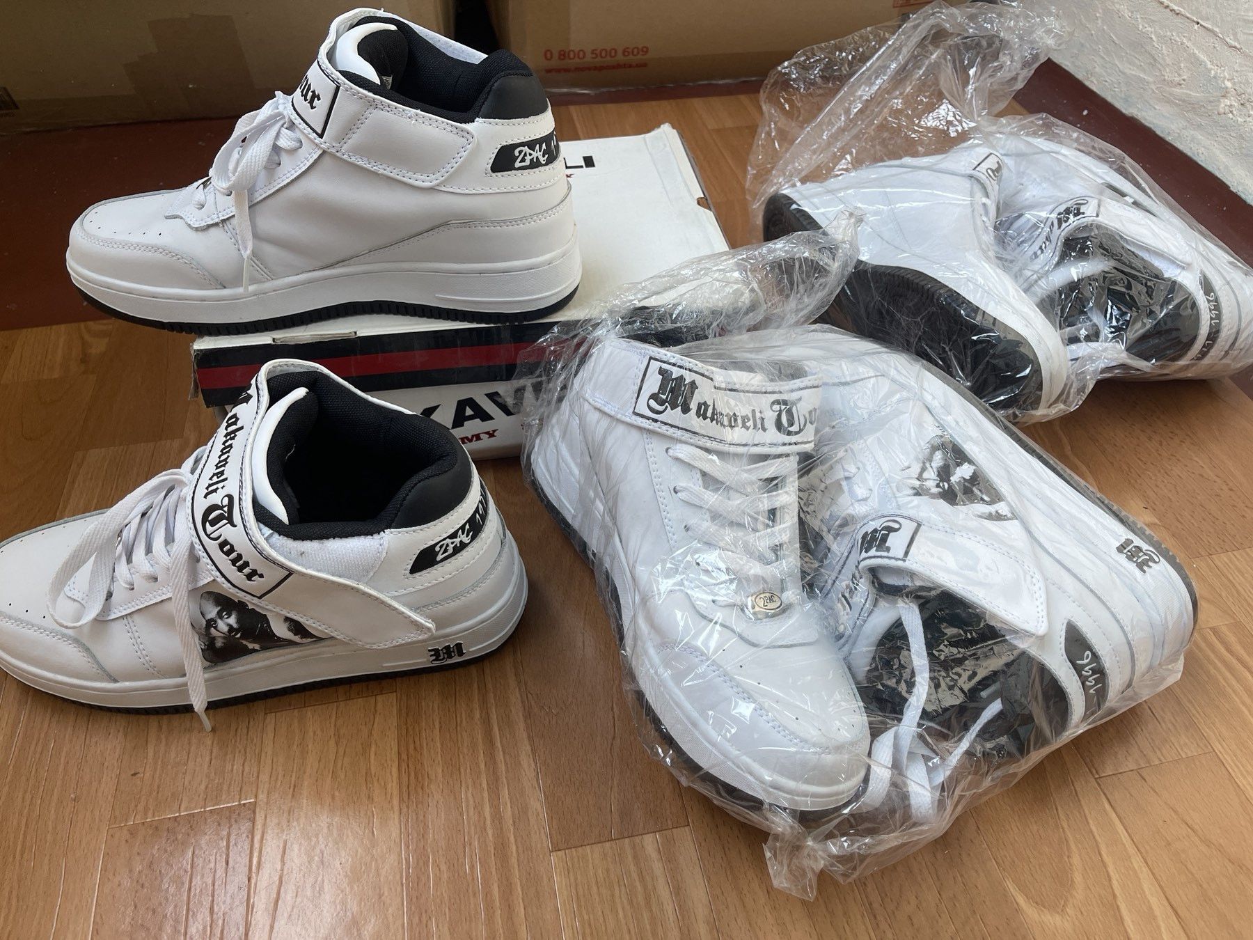 Makaveli MAKAVELI Branded sneakers, 2Pac shoes, Hi Top vintage US 9 Size US 9 / EU 42 - 19 Thumbnail