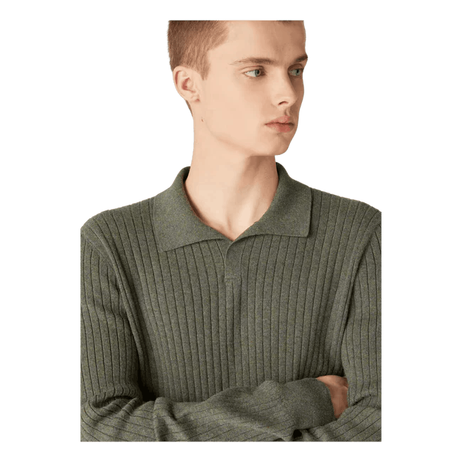 Loro Piana o1w1db10725 FAO3673 Lexington Polo Shirt in Military Green Size US XL / EU 56 / 4 - 6 Thumbnail