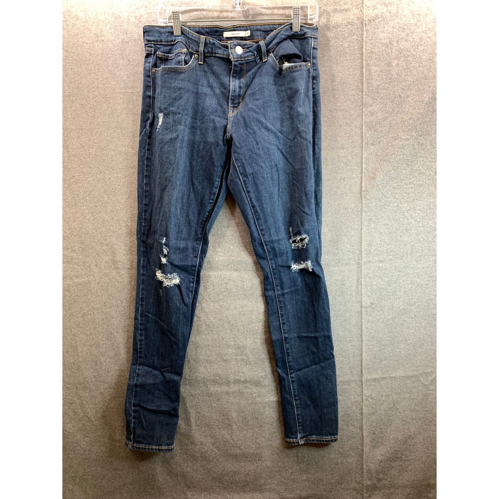 Levi's Levi's 711 Skinny Jeans Women Size 32 Blue Denim Jeans Size 32" / US 10 / IT 46 - 1 Thumbnail