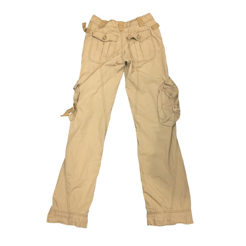 Abercrombie & Fitch VINTAGE Y2K Abercrombie & Fitch Cargo Khaki Pants Size 00 Size 24" / US 00 / IT 34 - 1 Thumbnail