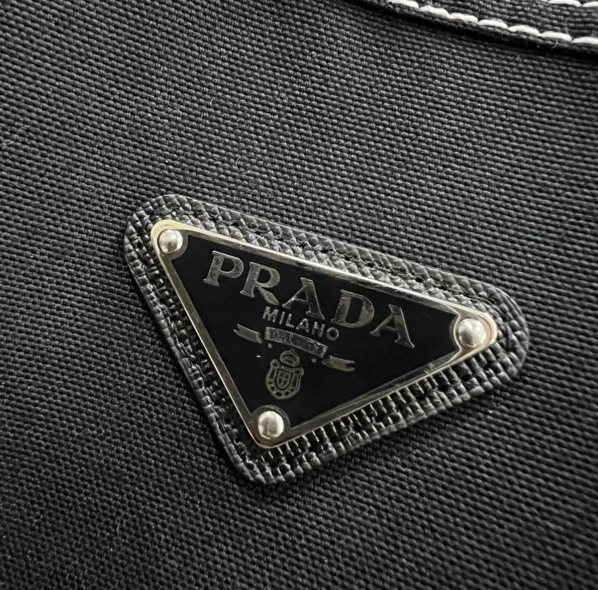 Prada Prada Black Stitched Triangle Logo Jacket J41 Size US M / EU 48-50 / 2 - 3 Thumbnail