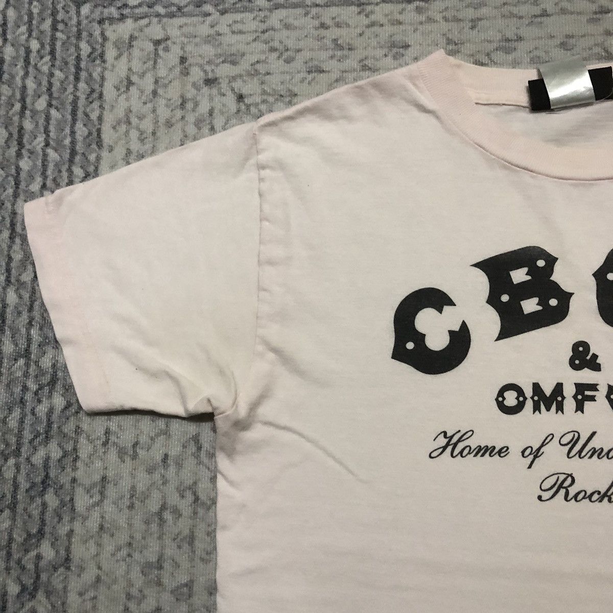 Band Tees × Vintage Rare Distressed Vintage CBGB & OMFUG Punk Tees Size US XXS / EU 40 - 6 Thumbnail