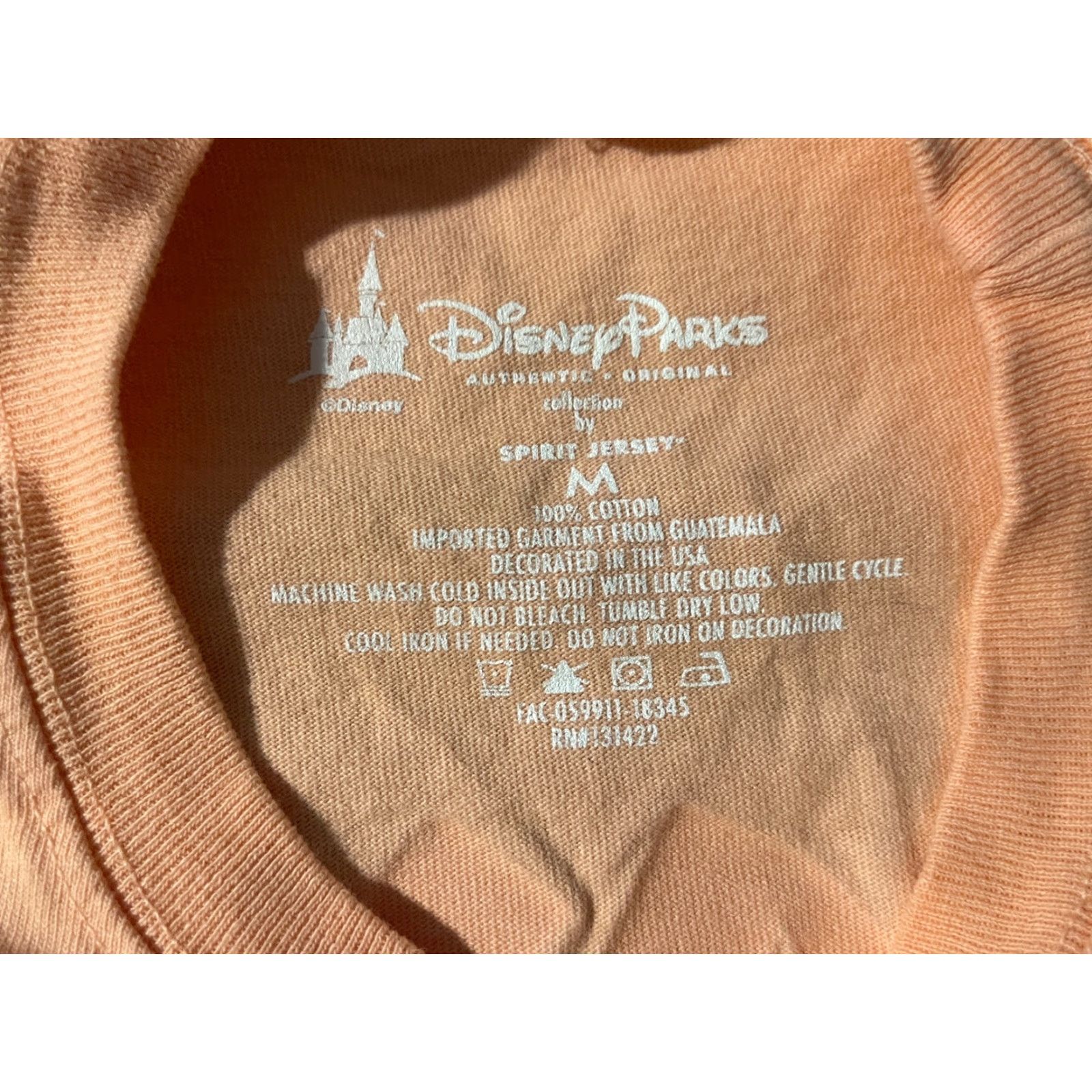 Disney Disney Spirit Jersey Coral Glitter Logo Resort Print Long Sleeve Size Medium Unisex Adults Disney T-Shirt Crew Neck Glitter Logo Resort Print Size US M / EU 48-50 / 2 - 3 Thumbnail