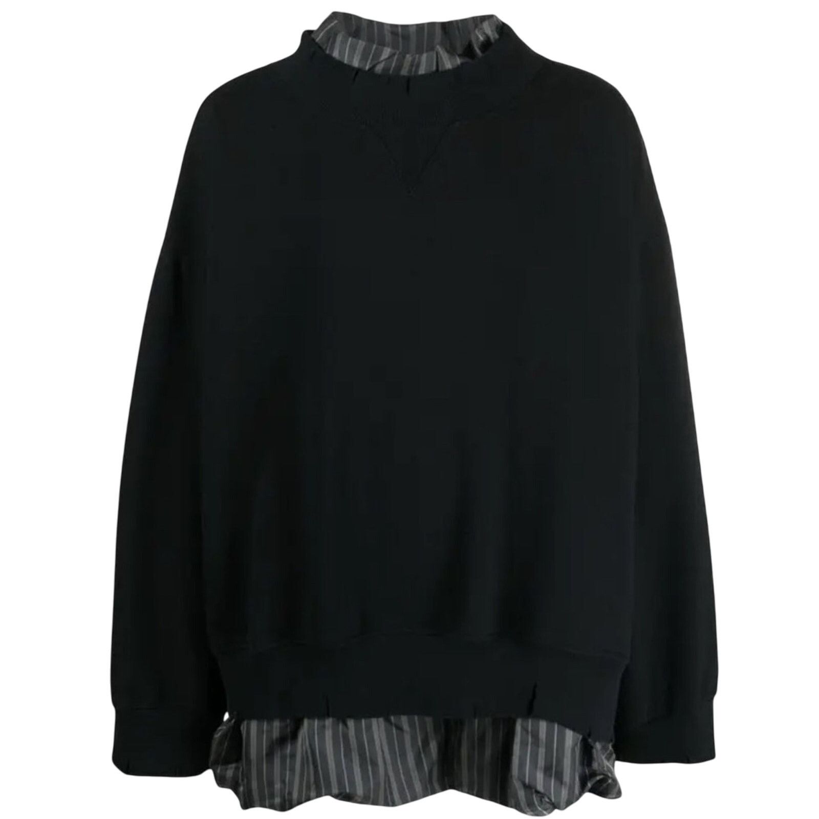 Maison Margiela MMM Layer Destroyed Sweatshirt IT 50 LG Cotton Viscose Size US L / EU 52-54 / 3 - 3 Thumbnail