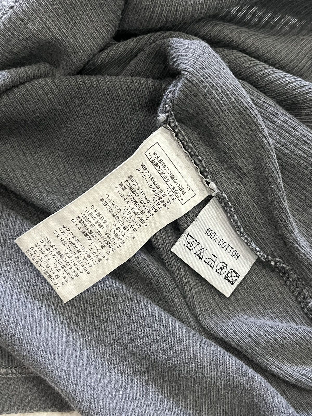 Raf Simons raf simons SS04 black faded ribbed tee Size US L / EU 52-54 / 3 - 15 Thumbnail
