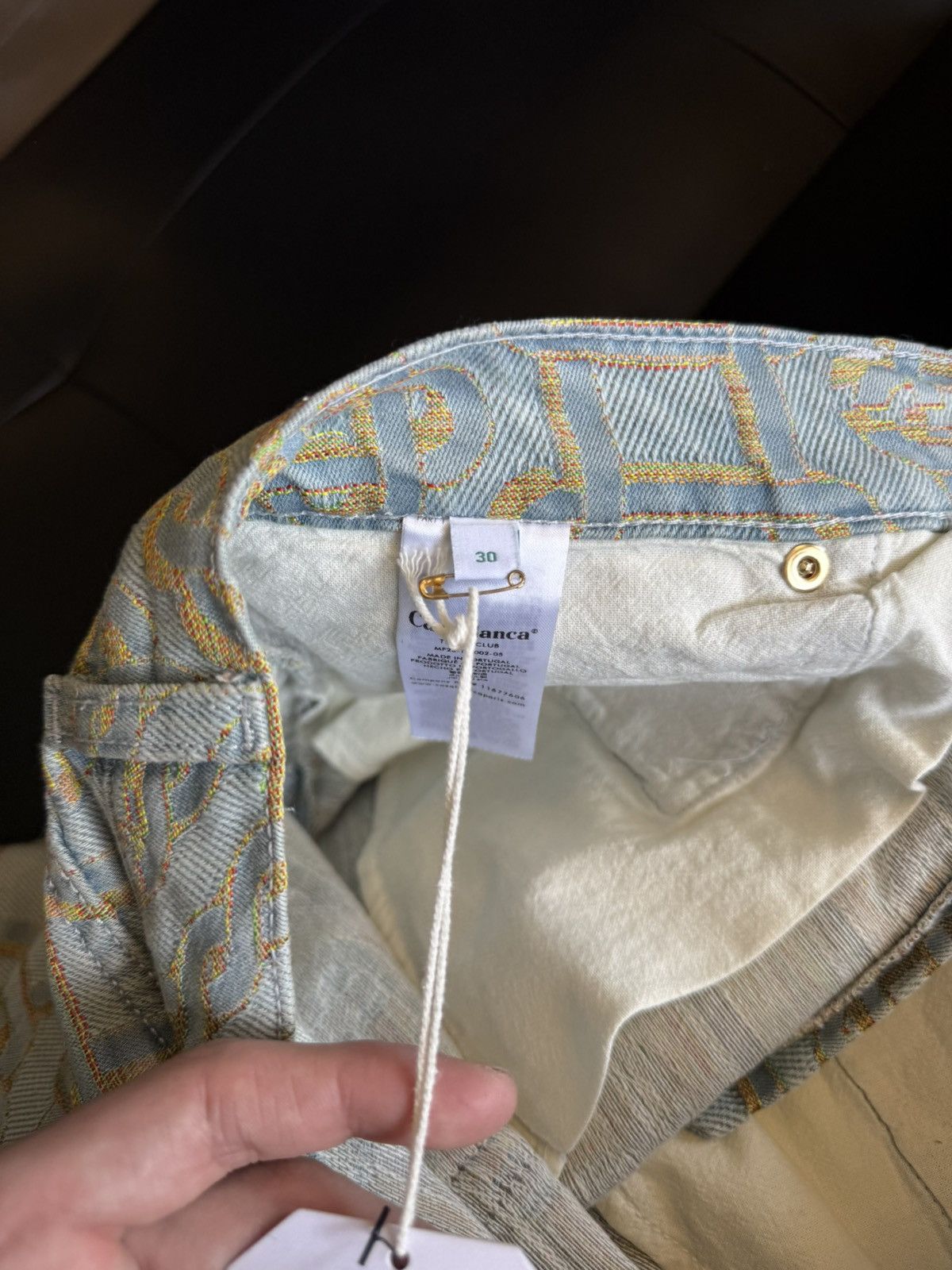 Casablanca Casablanca Jeans Size 30 Monogram Print Straight-leg $950 Size US 30 / EU 46 - 12 Thumbnail