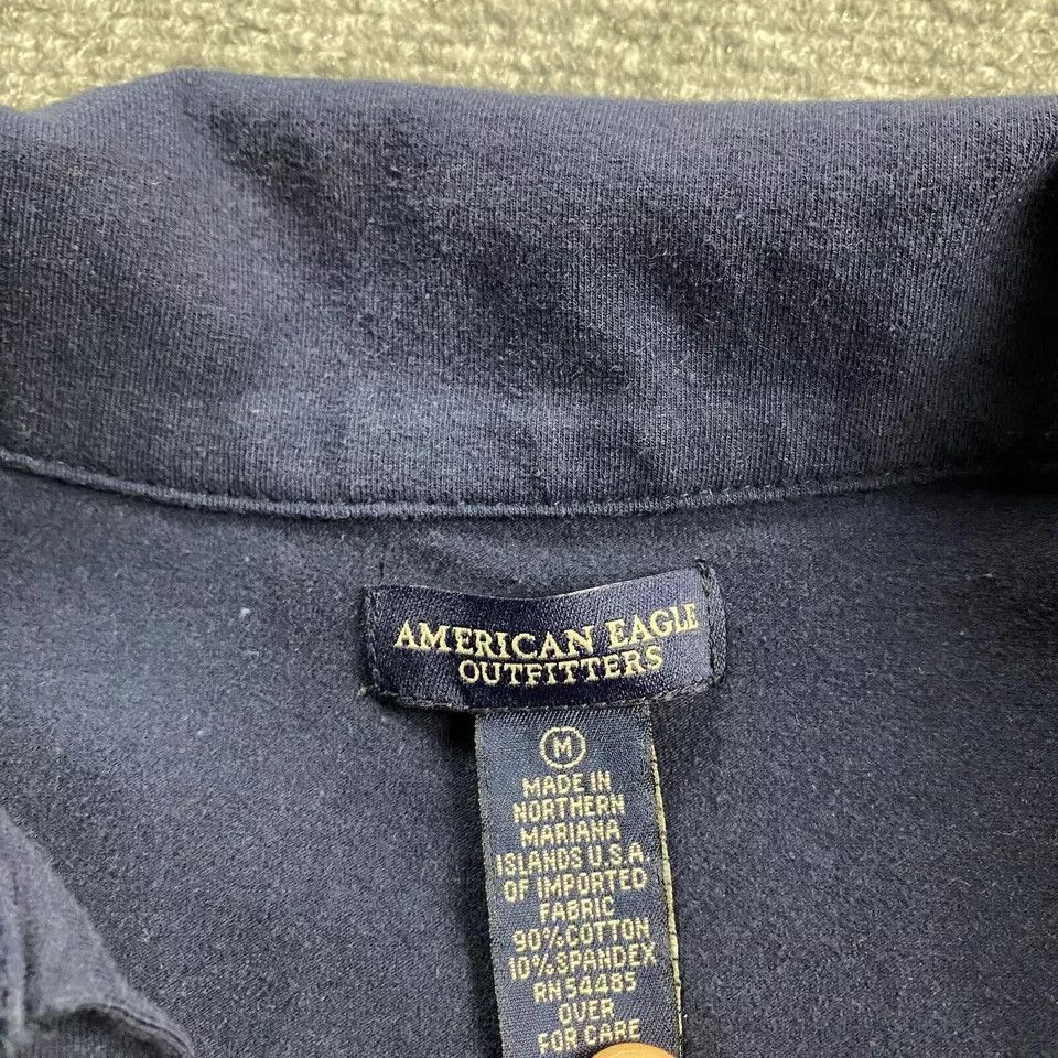 American Eagle Outfitters Vintage American Eagle Top Women's Juniors Medium Navy Blue Size M / US 6-8 / IT 42-44 - 3 Thumbnail