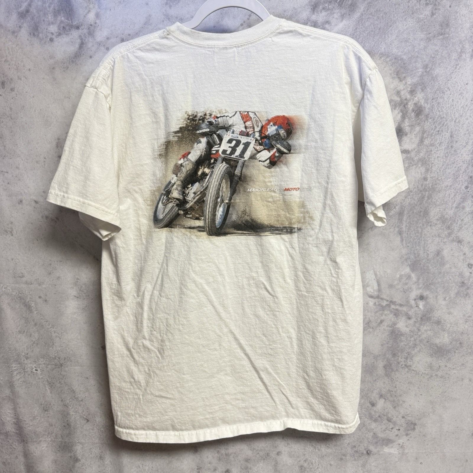 Vintage Vintage Major League Moto Racing T Shirt Mens Large 20.5x27 Size US L / EU 52-54 / 3 - 2 Thumbnail