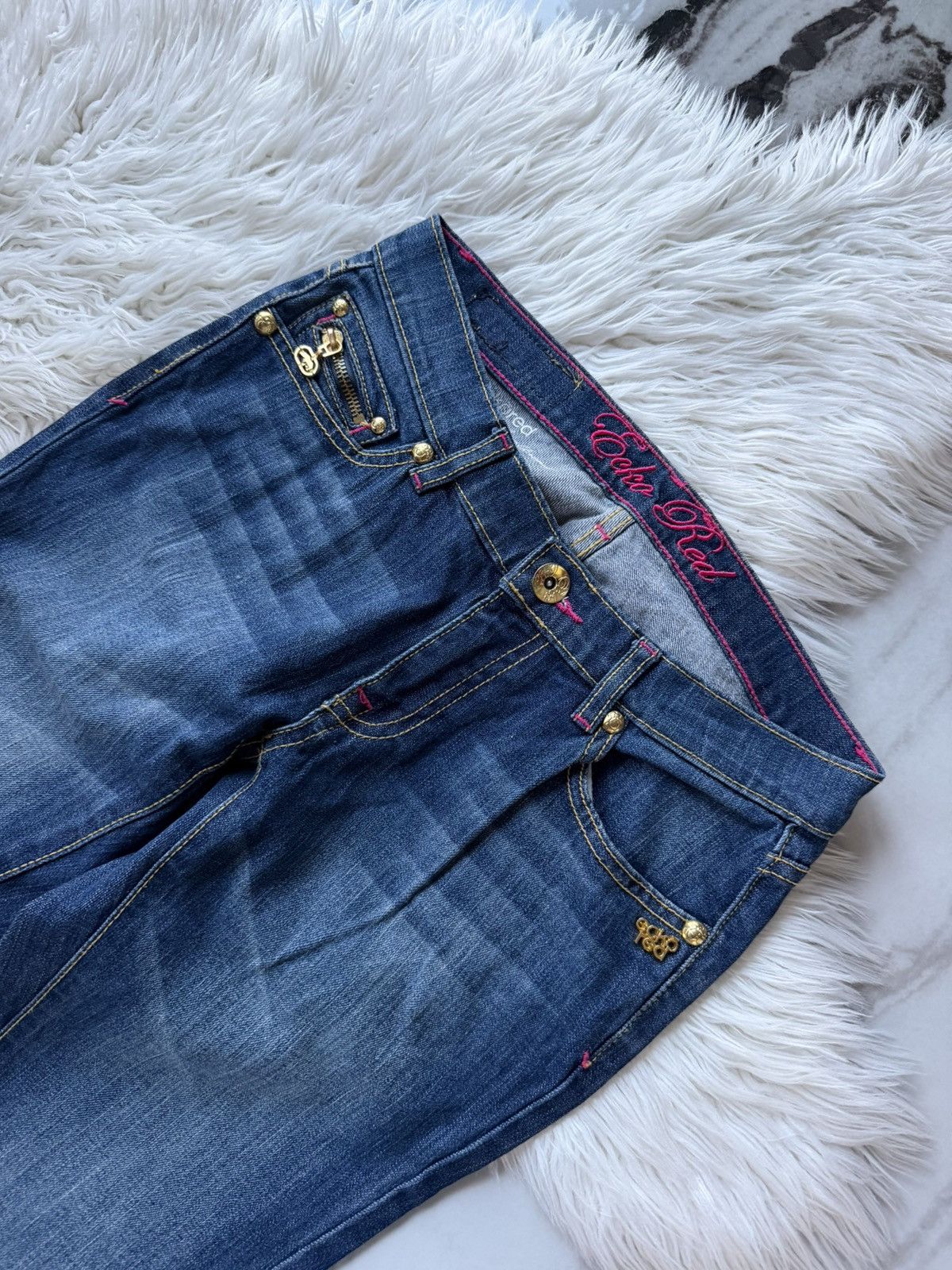Ecko Unltd. Vintage Ecko Untld Y2K Flared Bootcut Jeans Japanesse Size 30" / US 8 / IT 44 - 3 Thumbnail