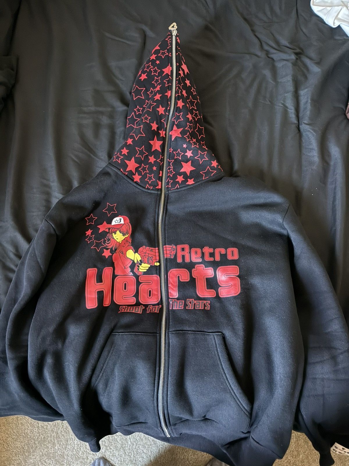 Other Retro hearts full zip hoodie Size US L / EU 52-54 / 3 - 2 Thumbnail