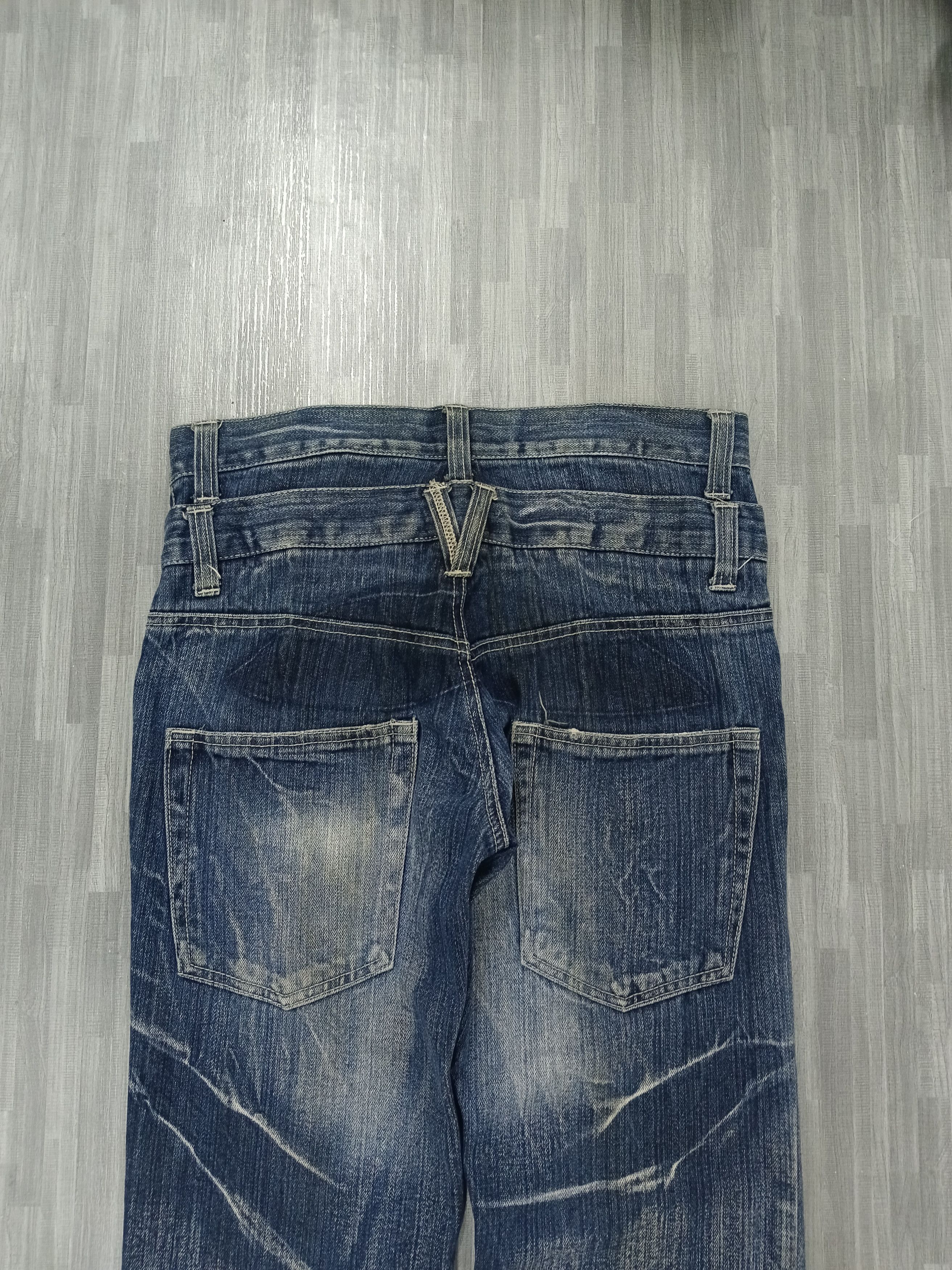 Japanese Brand FLARE SICK NYLAUS DENIM PANTS Size US 29 - 5 Thumbnail