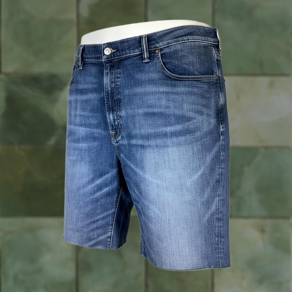 Lucky Brand Lucky Brand Denim Shorts Mens 48 Blue Athletic Taper Bermuda 8 Inseam Short Casual Summer USA Mens Size US 32 / EU 48 - 1 Thumbnail